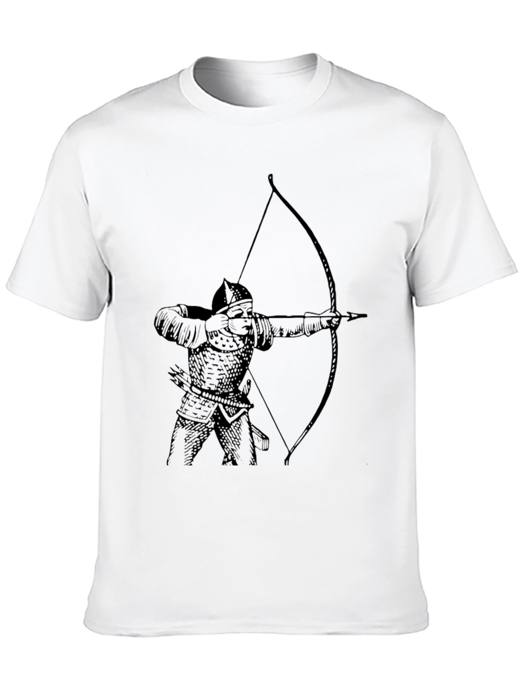 Archer Graphic Tee - Black Cotton T-Shirt