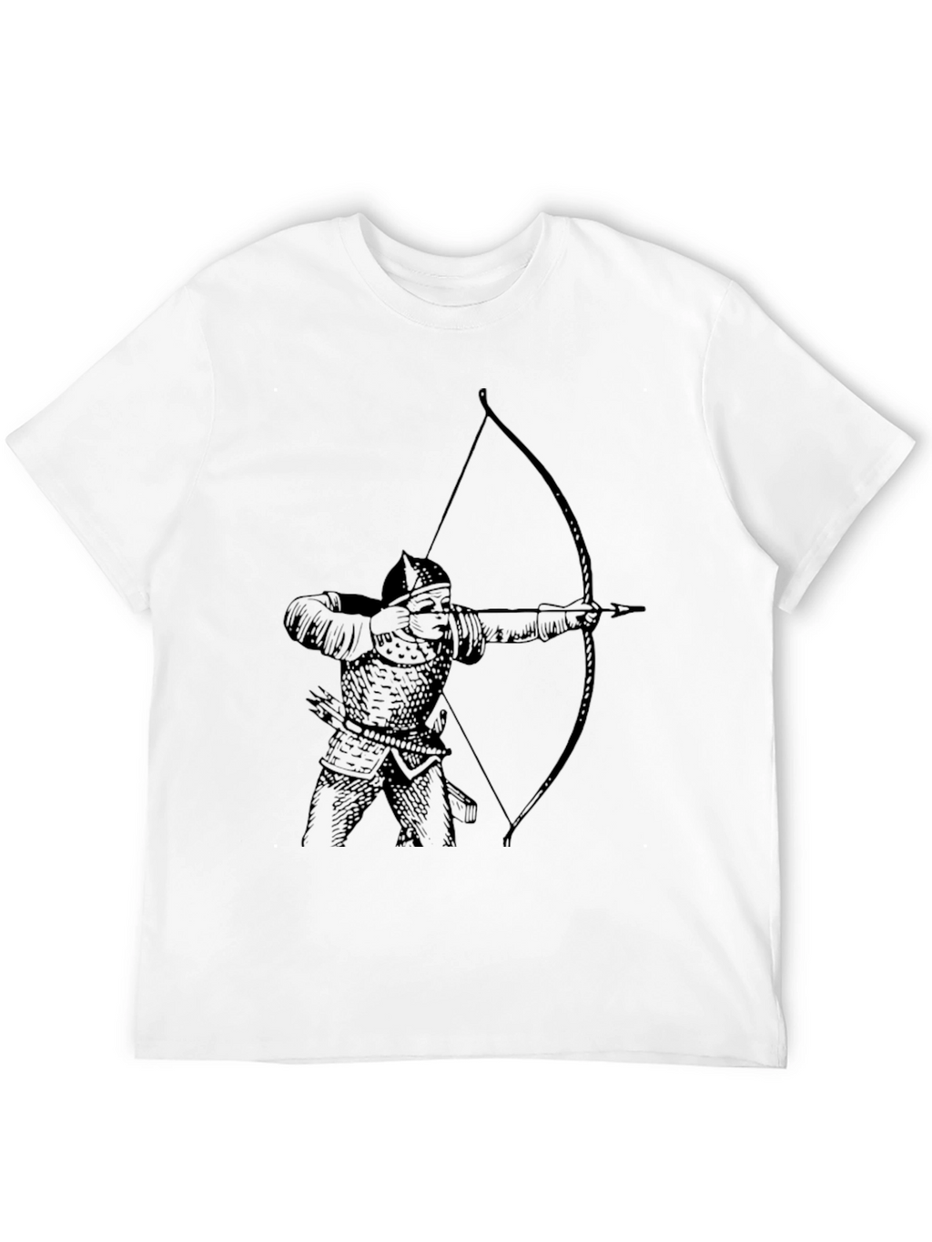 Archer Graphic Tee - Black Cotton T-Shirt