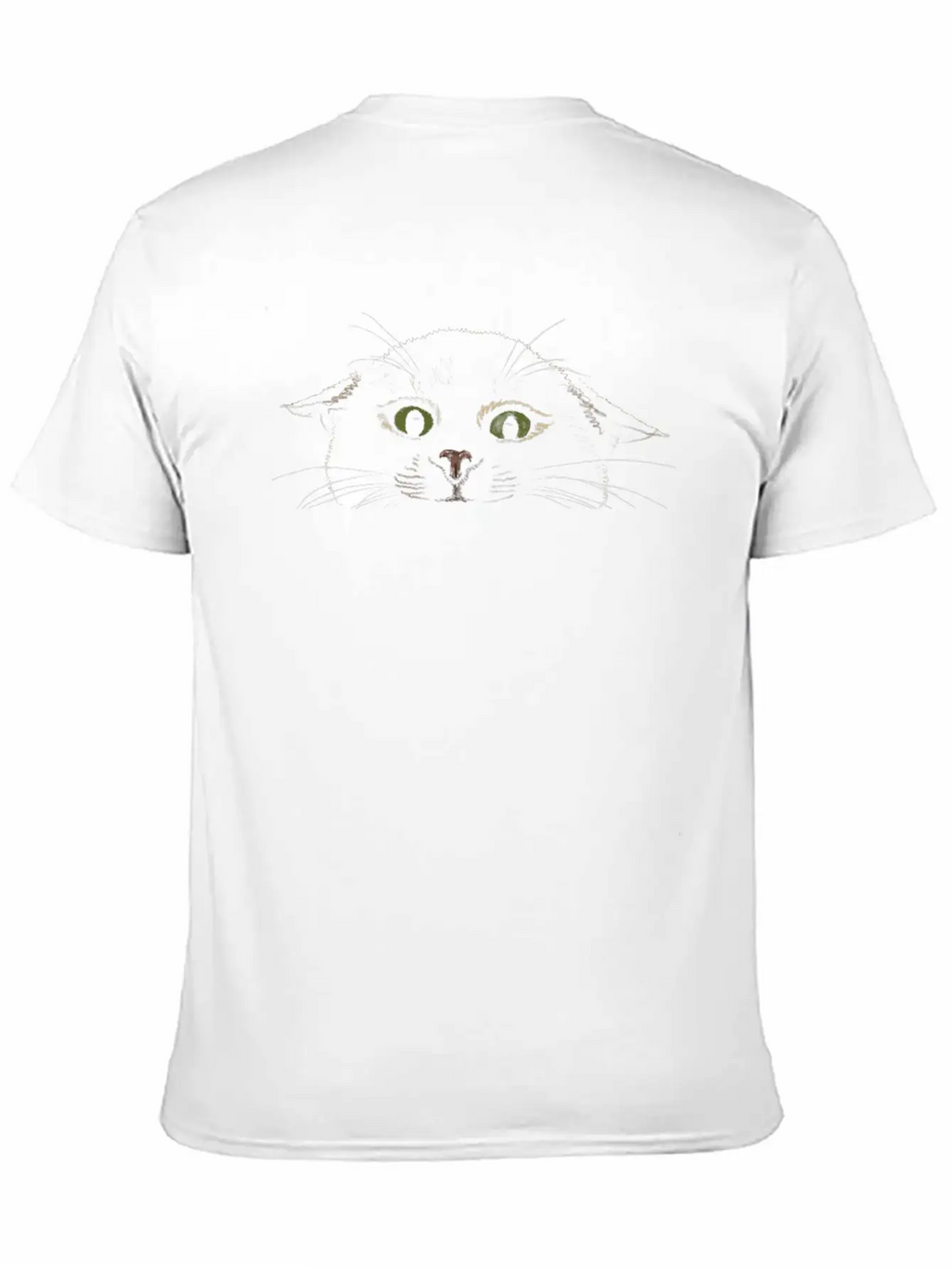 "Crazy Cat" Jamie's Hand-Drawn Cat Collection Simple Everyday Graphic Tee – Lightweight Summer Wear