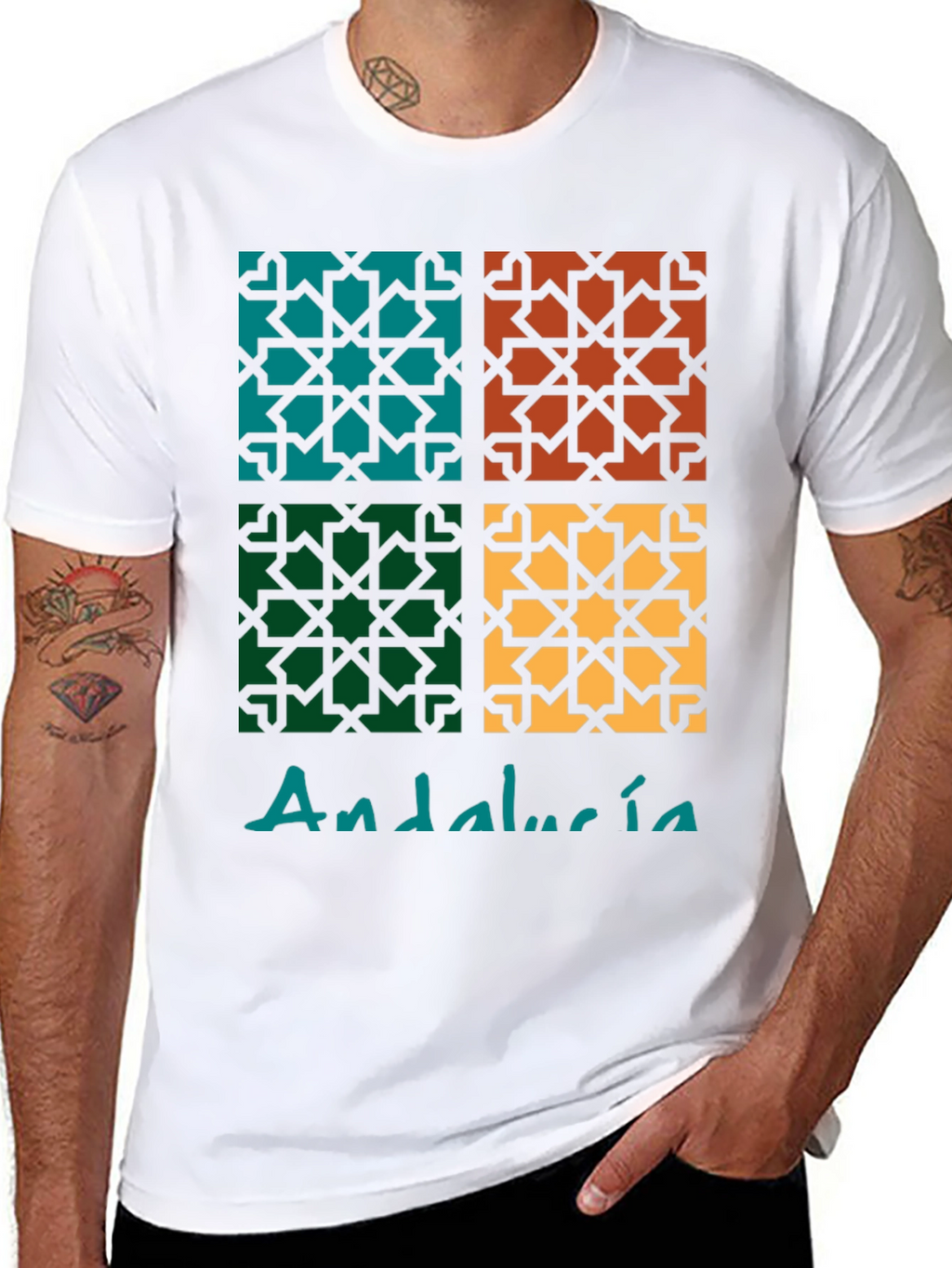 Andalucía Geometric Pattern T-Shirt