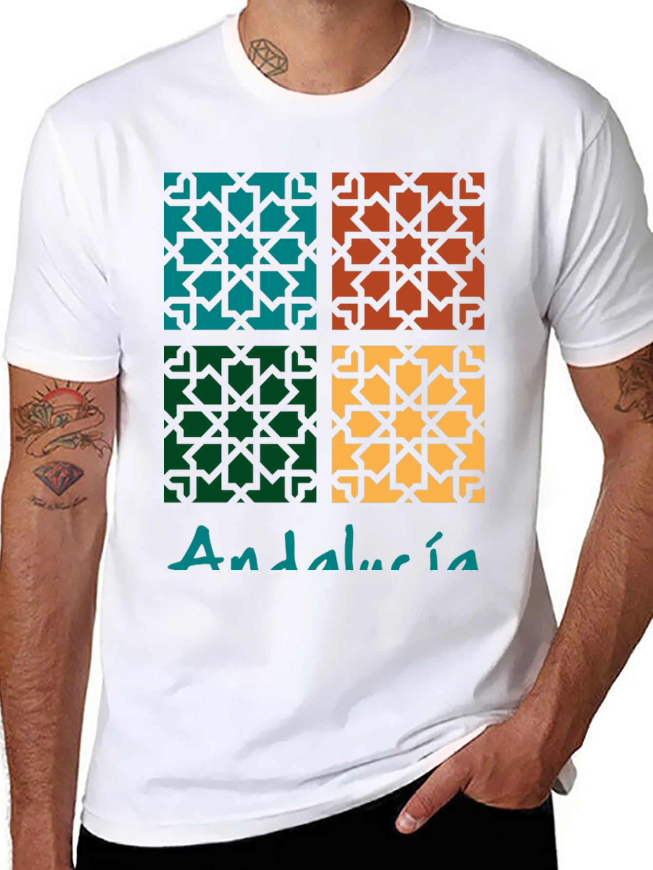 Andalucía Geometric Pattern T-Shirt
