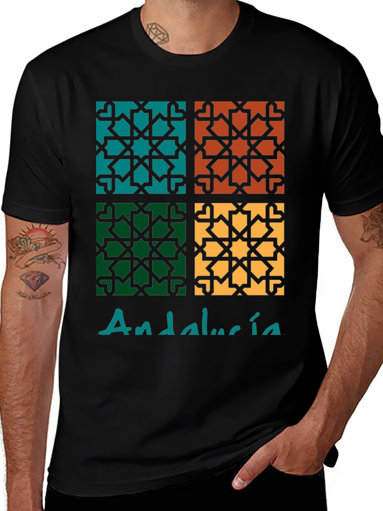 Andalucía Geometric Pattern T-Shirt