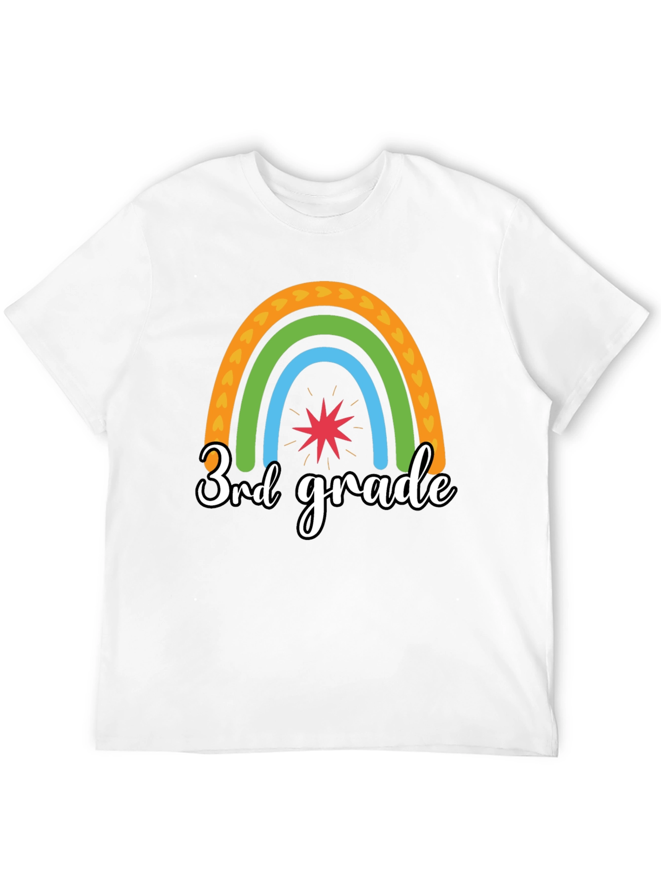 3rd Grade Rainbow Graphic Tee