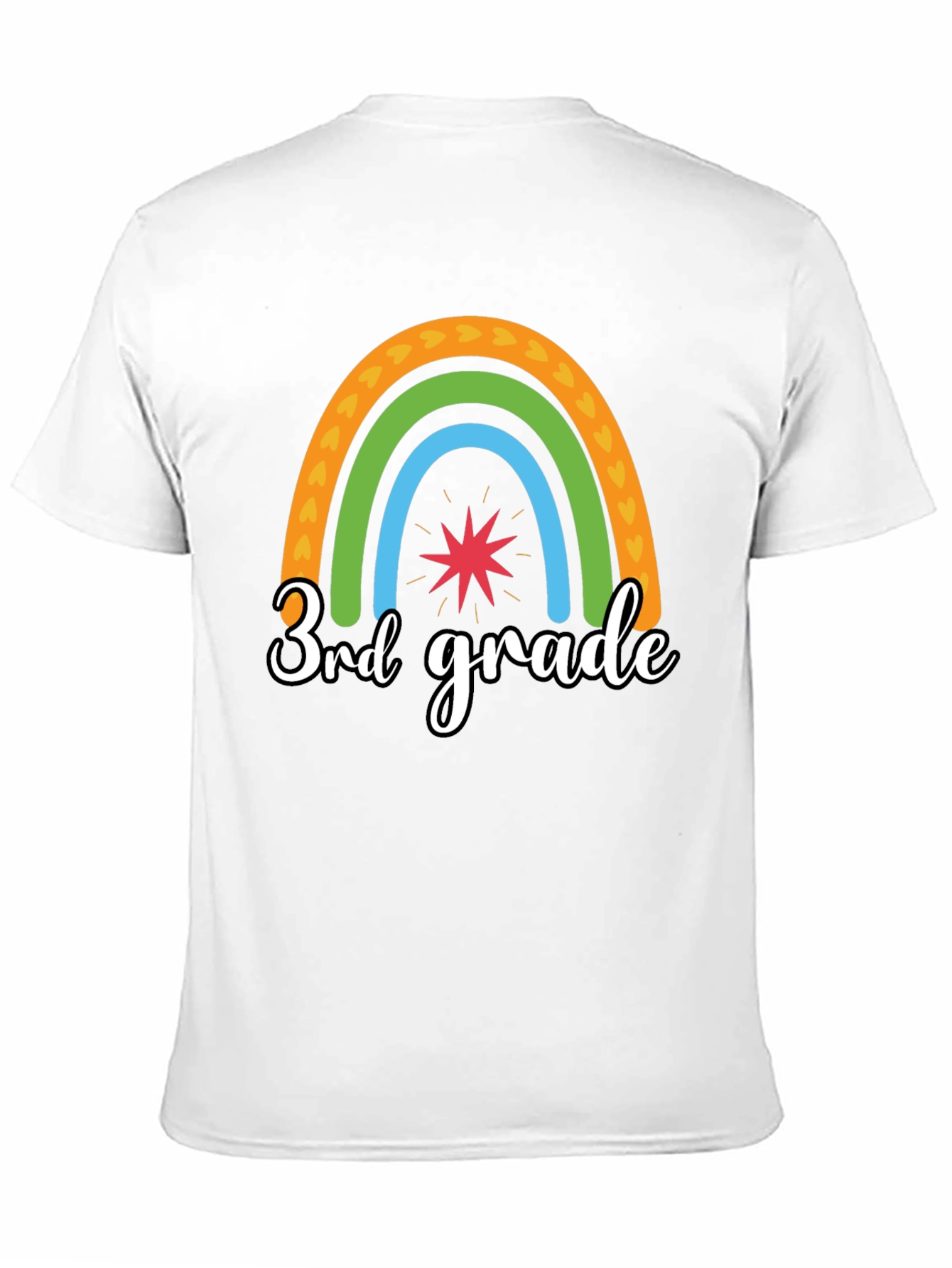 3rd Grade Rainbow Graphic Tee