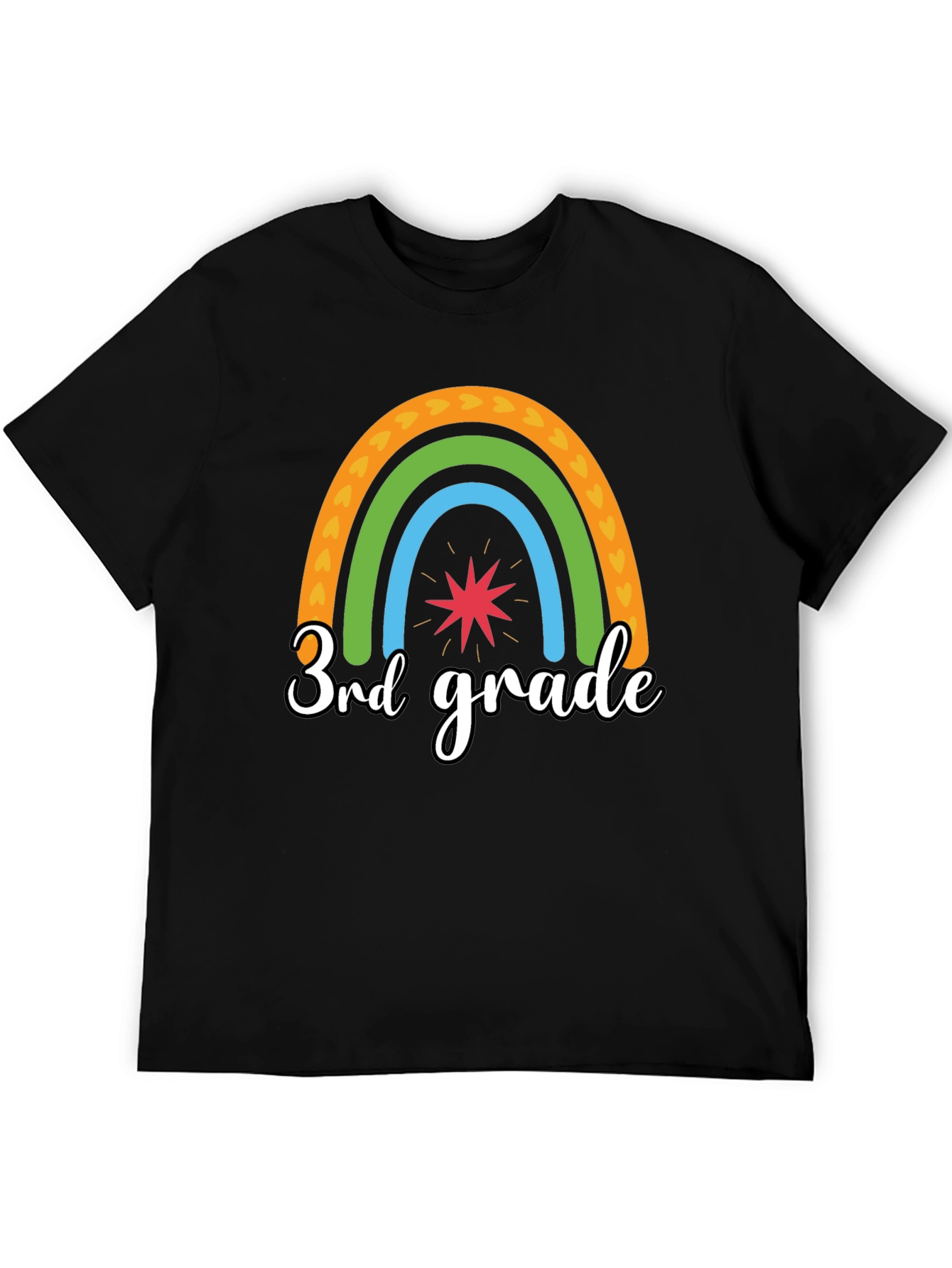 3rd Grade Rainbow Graphic Tee