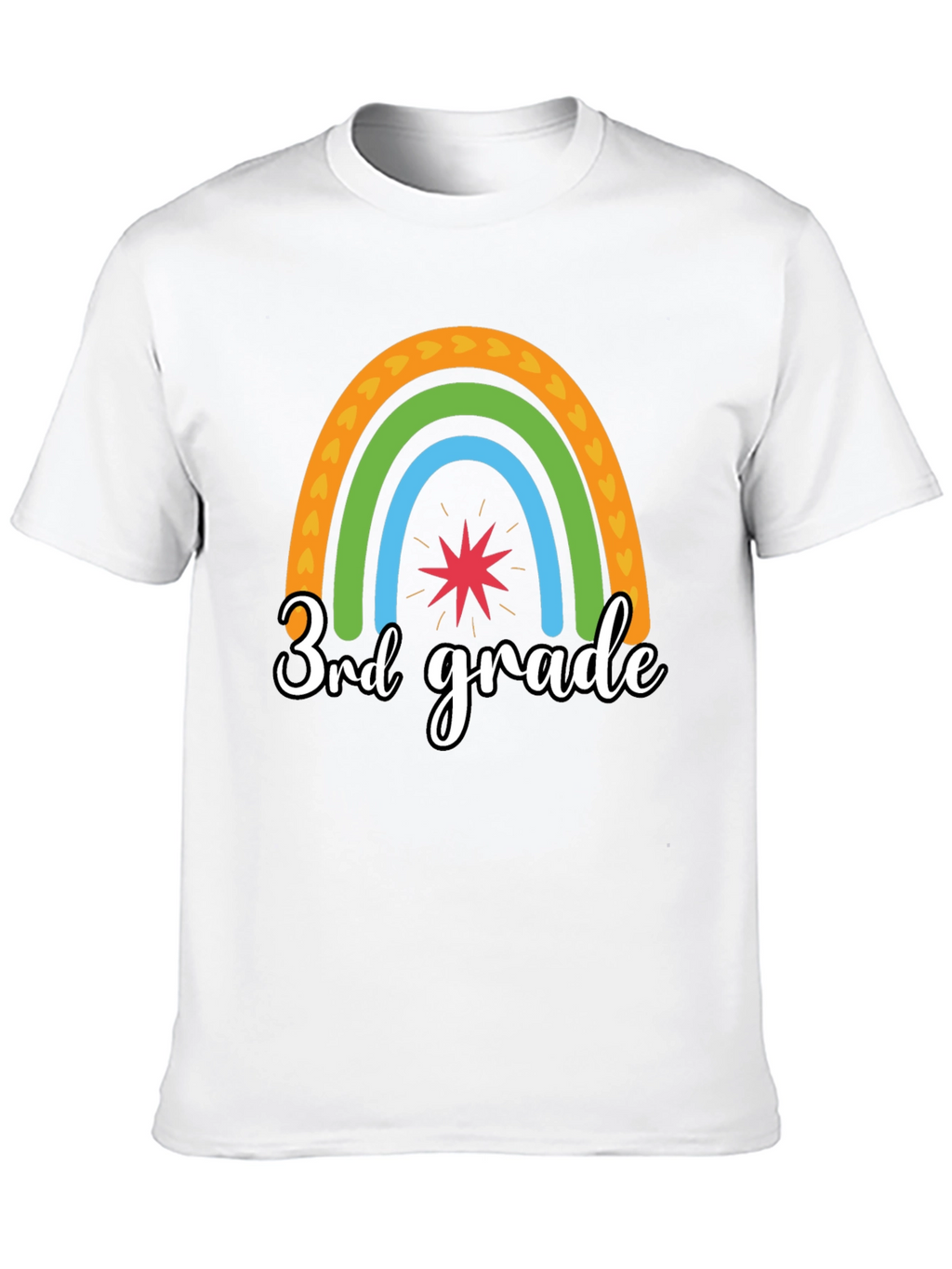 3rd Grade Rainbow Graphic Tee