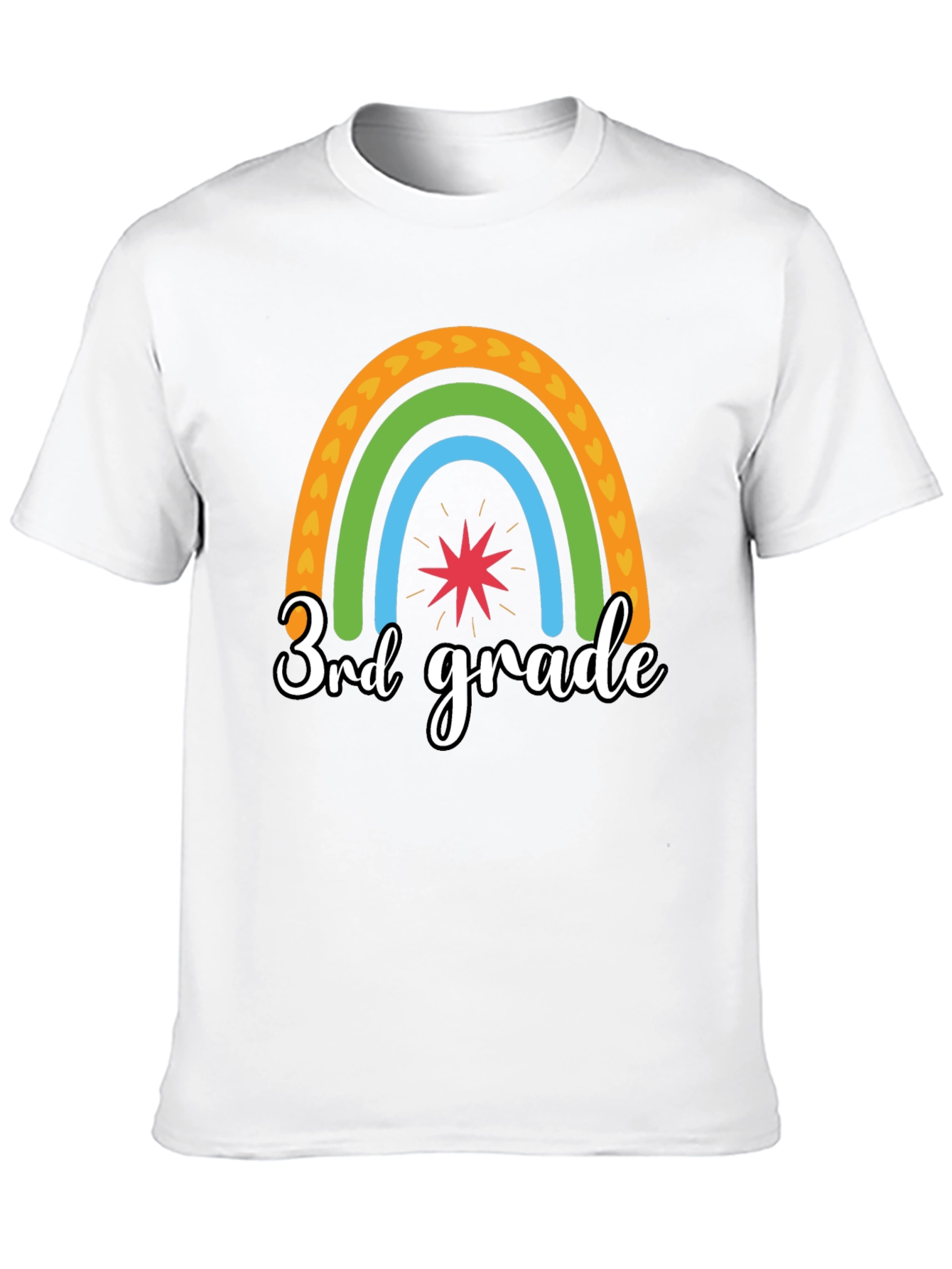 3rd Grade Rainbow Graphic Tee