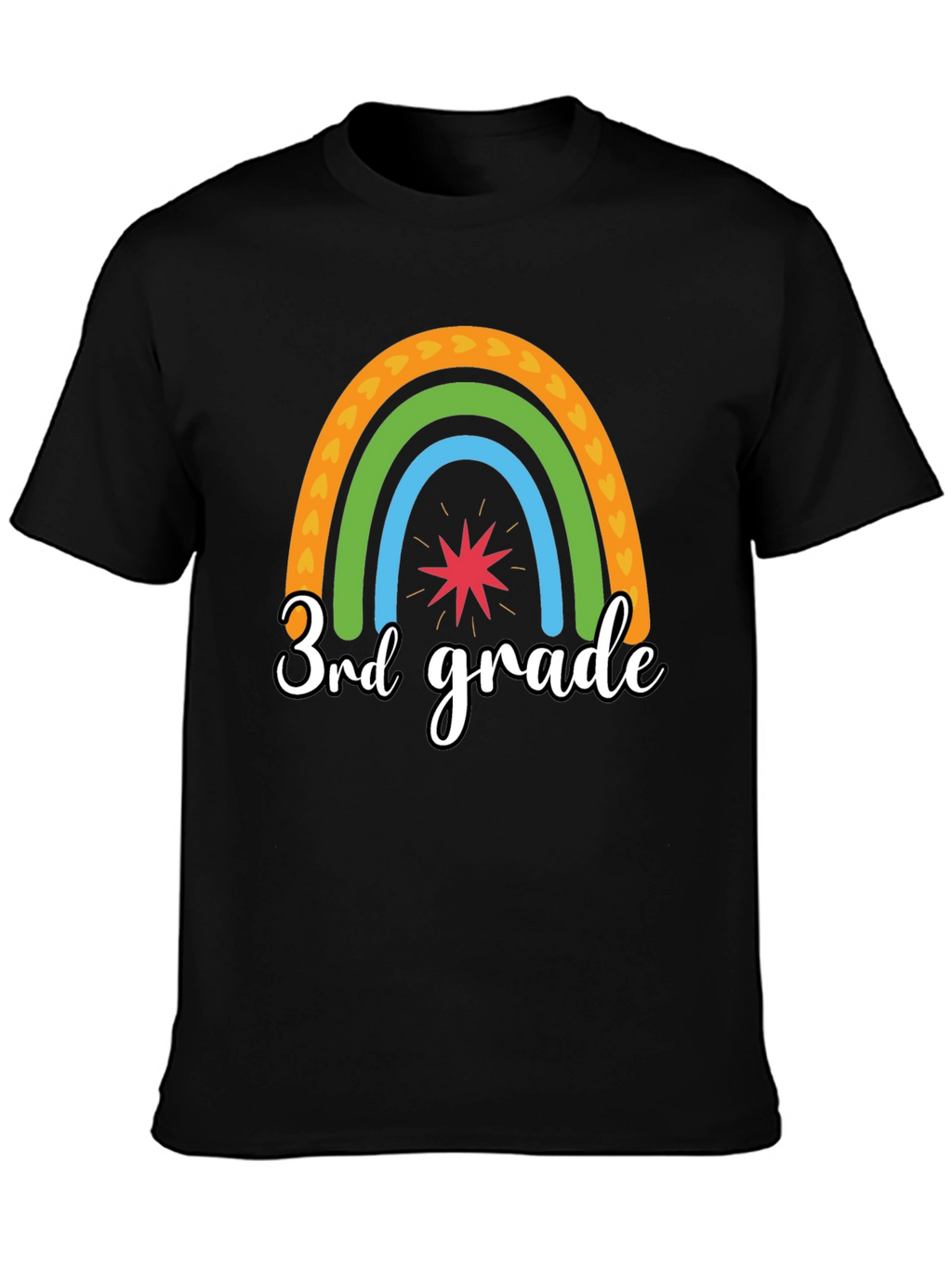 3rd Grade Rainbow Graphic Tee