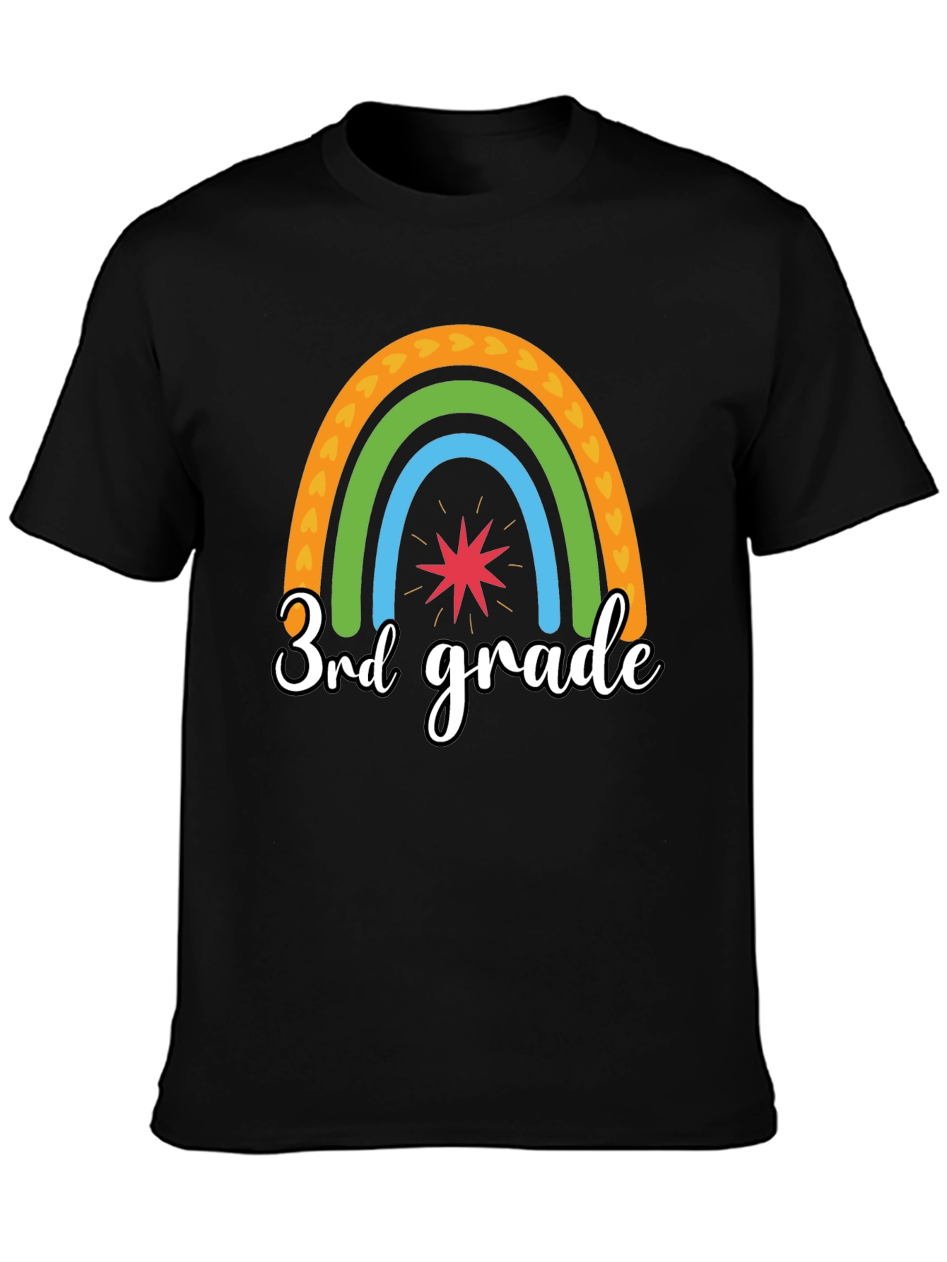 3rd Grade Rainbow Graphic Tee
