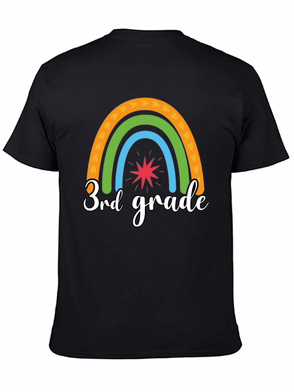 3rd Grade Rainbow Graphic Tee