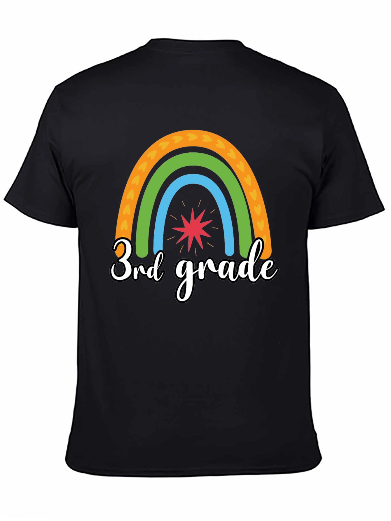 3rd Grade Rainbow Graphic Tee