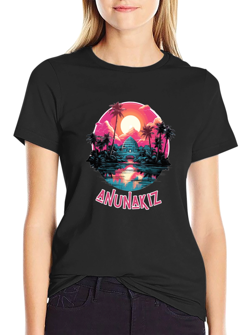 Anunaki Tropical Graphic T-Shirt