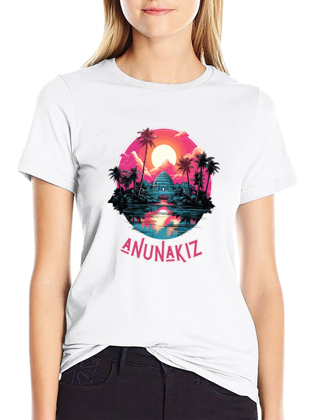 Anunaki Tropical Graphic T-Shirt