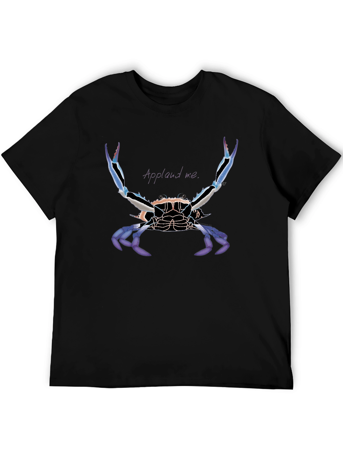 Applaud Crab Graphic Tee - Bold Statement Shirt