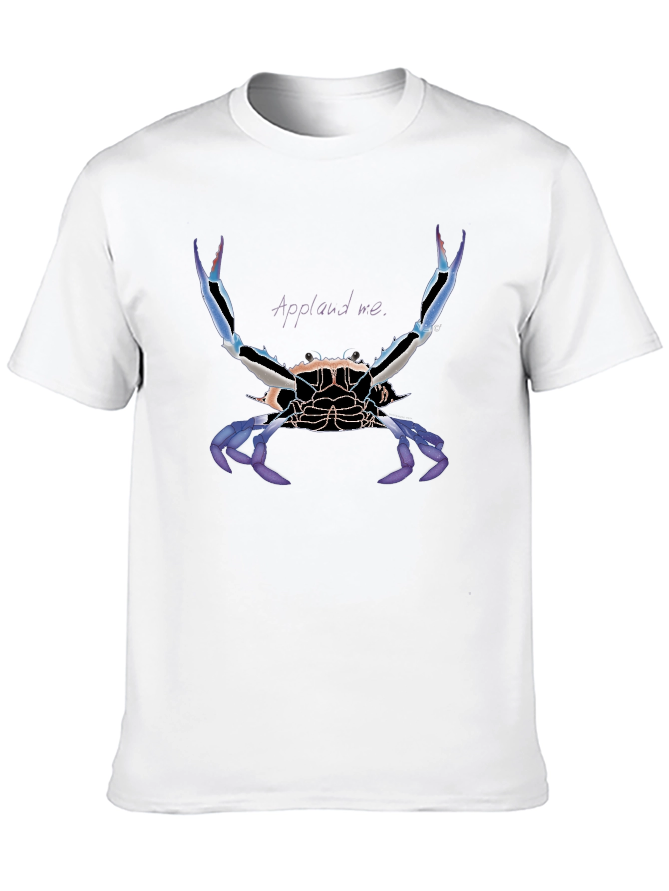 Applaud Crab Graphic Tee - Bold Statement Shirt