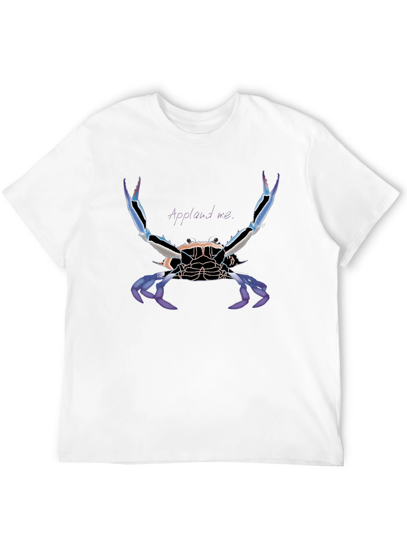Applaud Crab Graphic Tee - Bold Statement Shirt