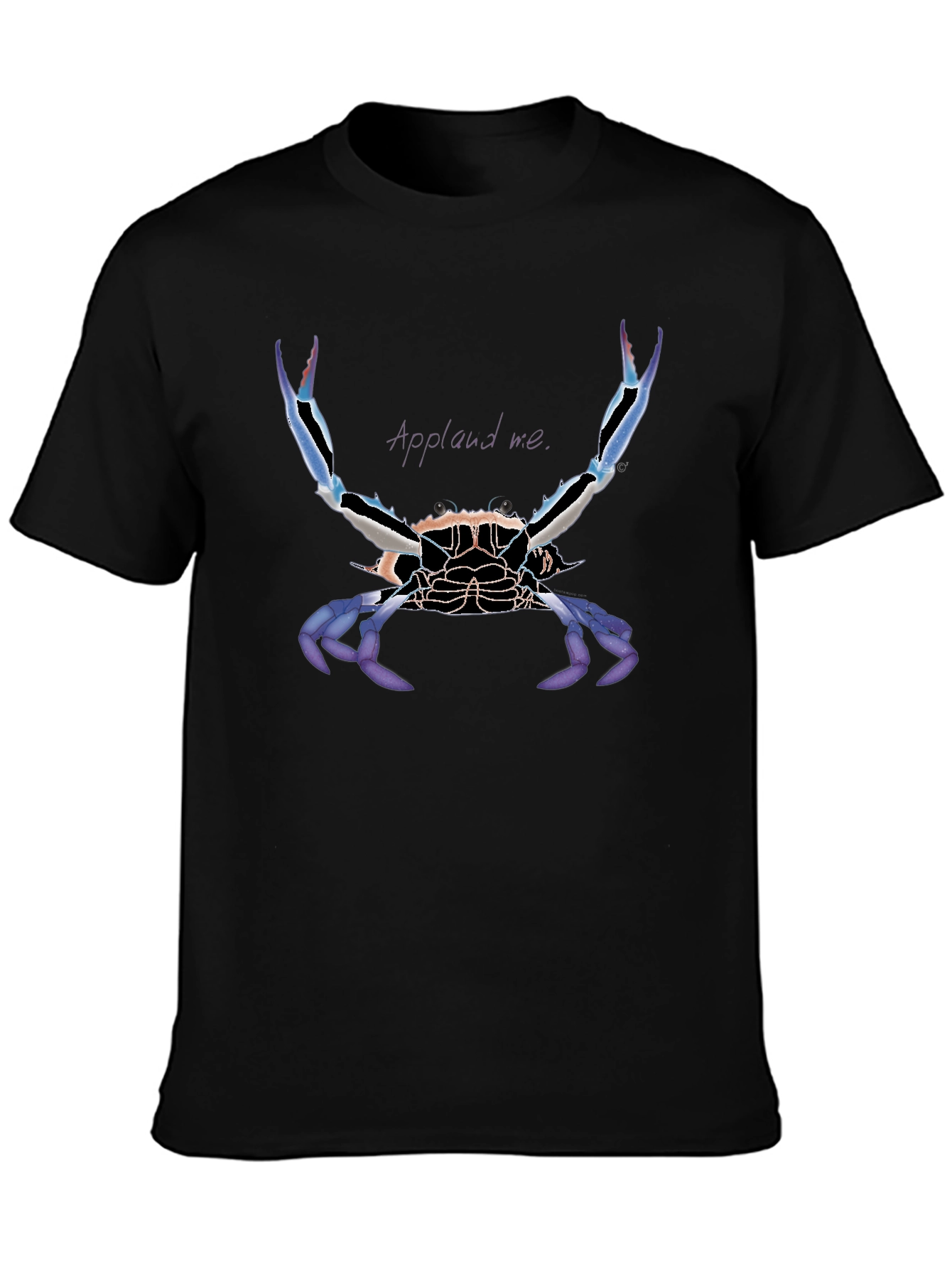 Applaud Crab Graphic Tee - Bold Statement Shirt