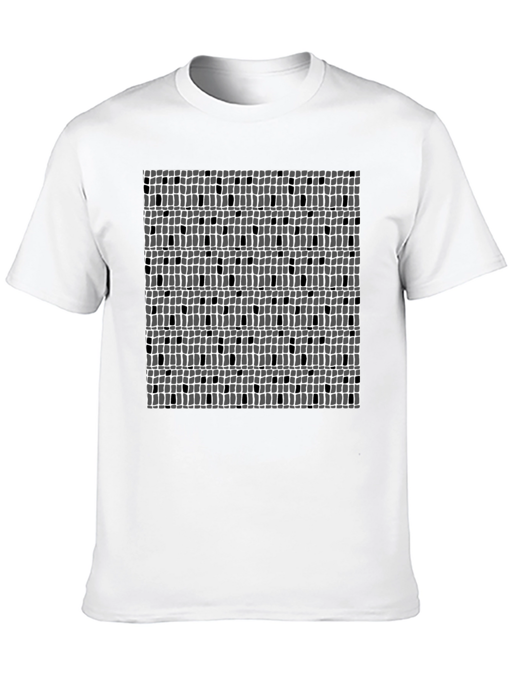 Abstract Pattern Black Tee