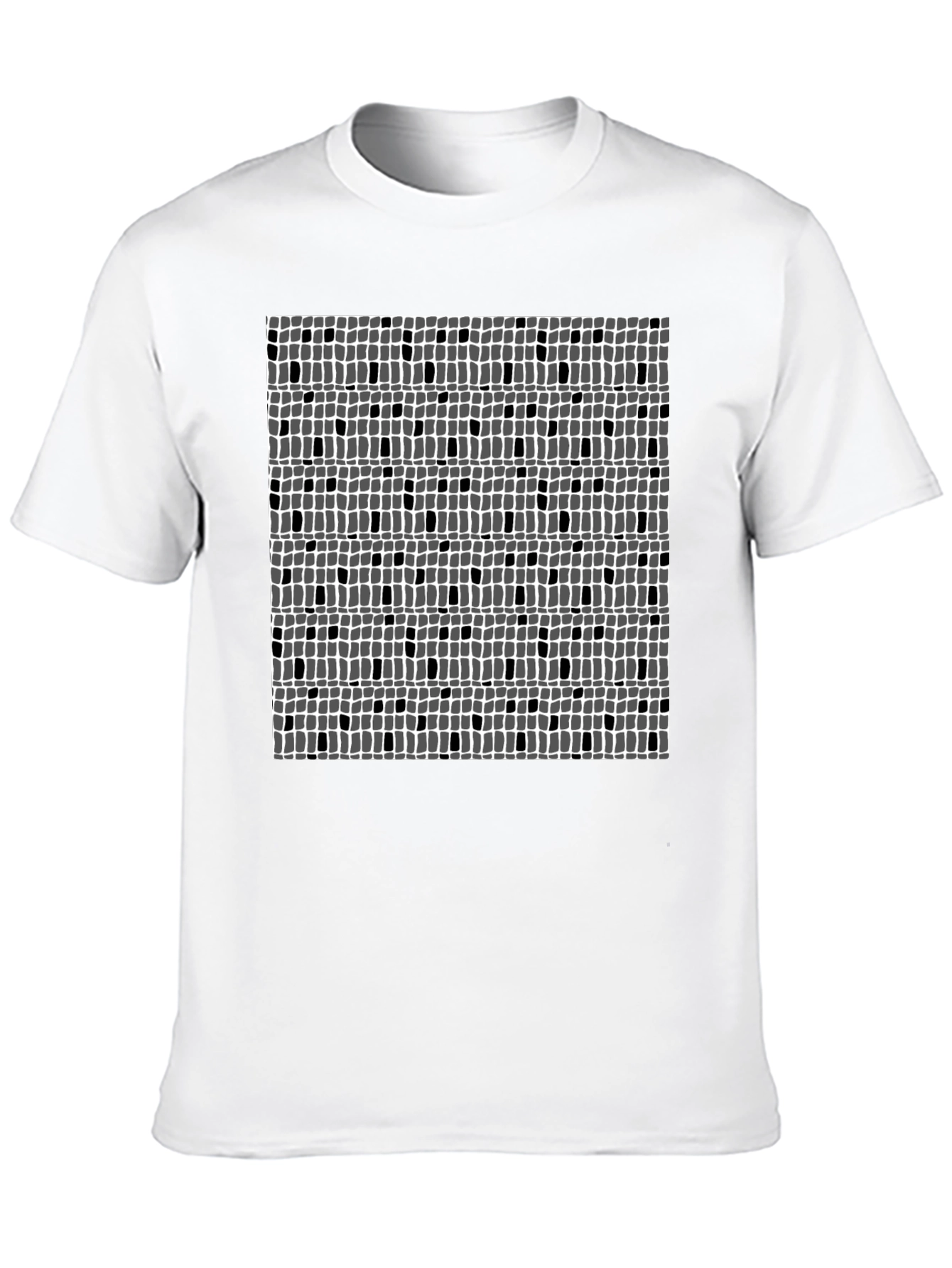 Abstract Pattern Black Tee
