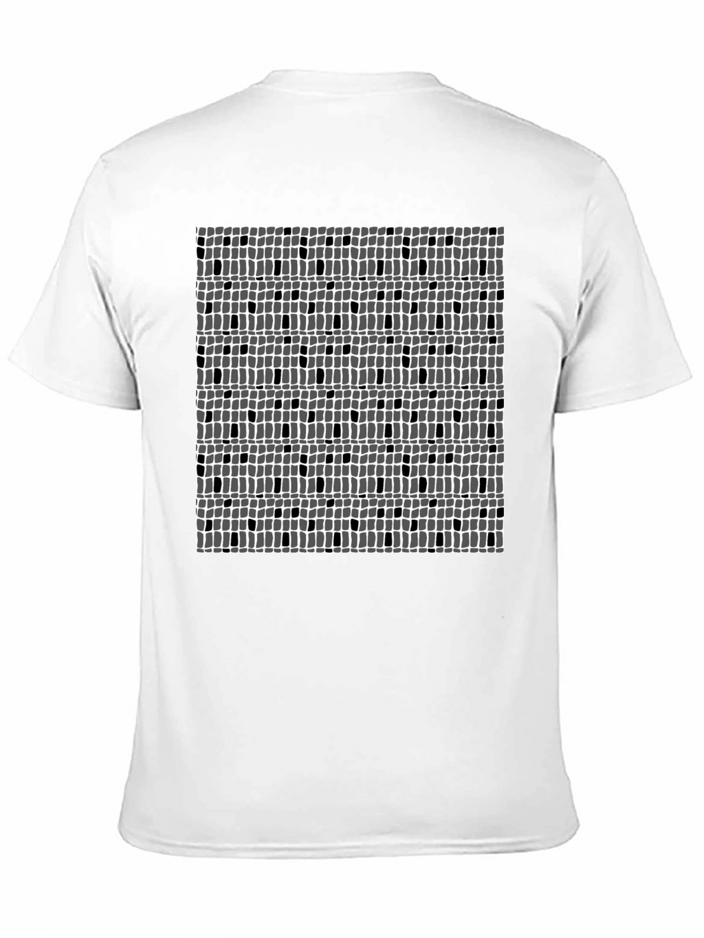 Abstract Pattern Black Tee
