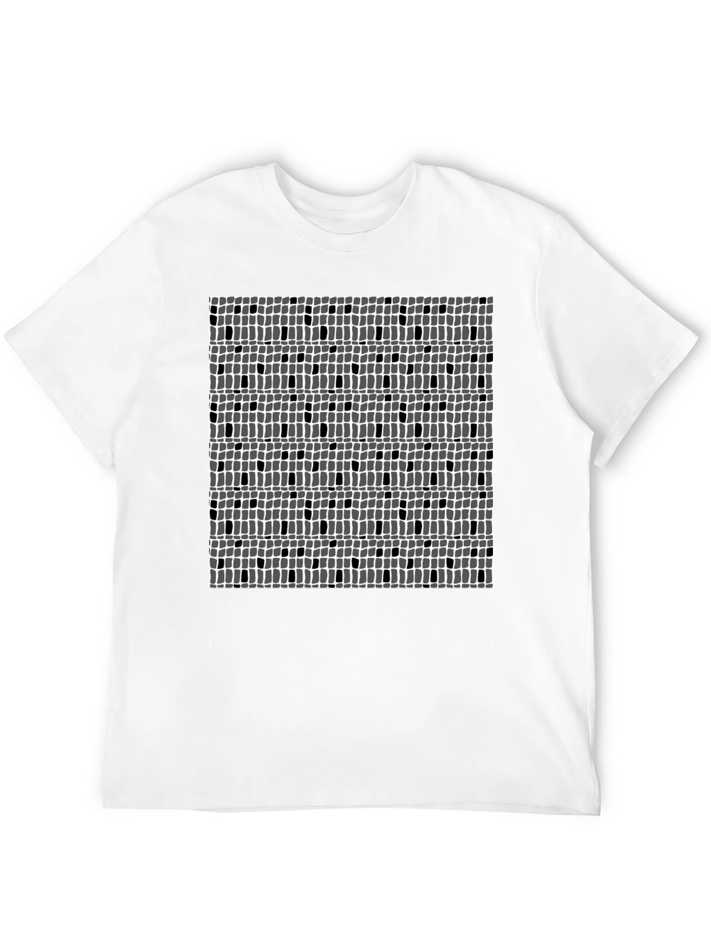 Abstract Pattern Black Tee