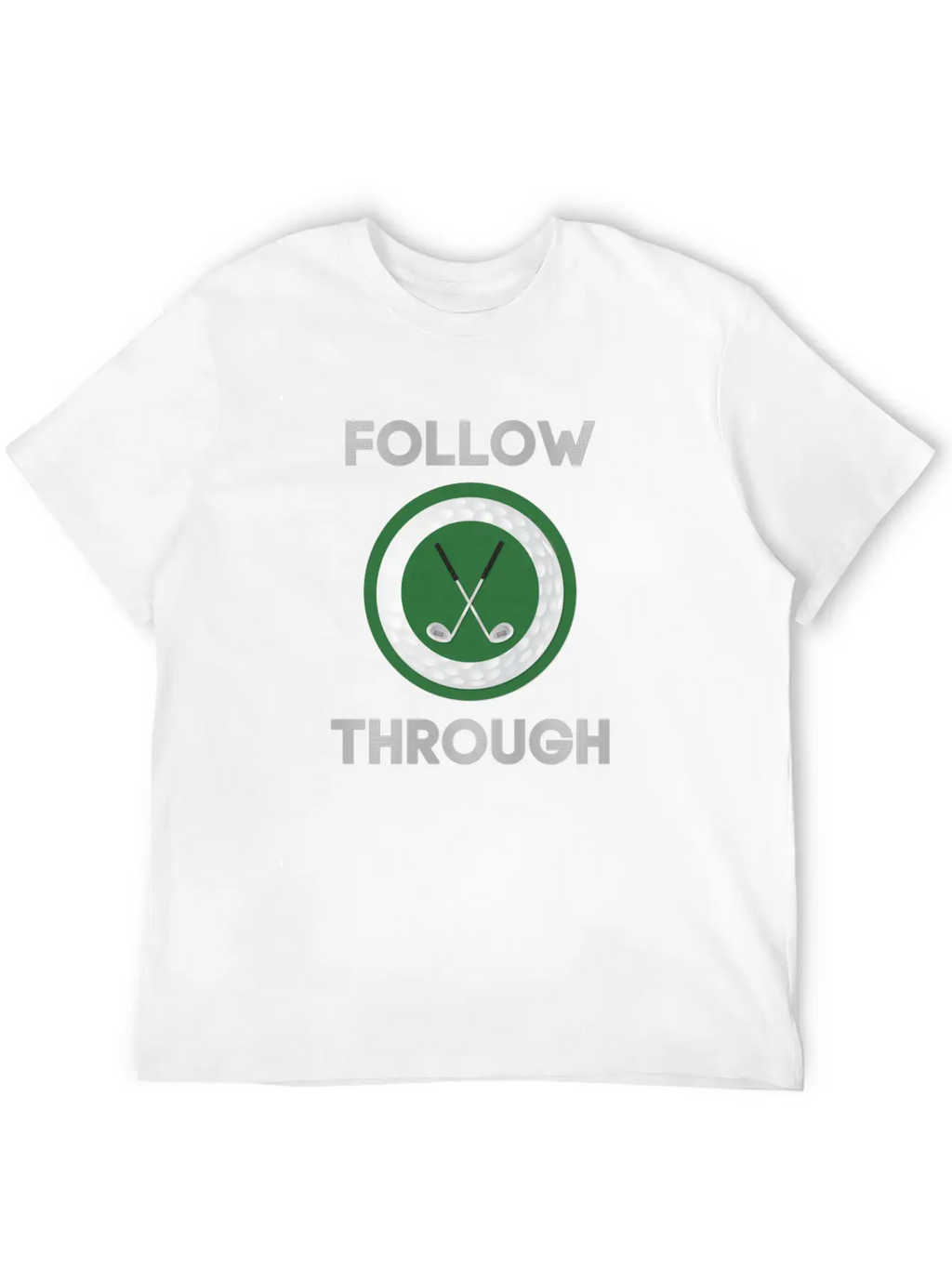 "Follow Through" Golf Design Breathable Graphic T-Shirt – Perfect For Casual Days