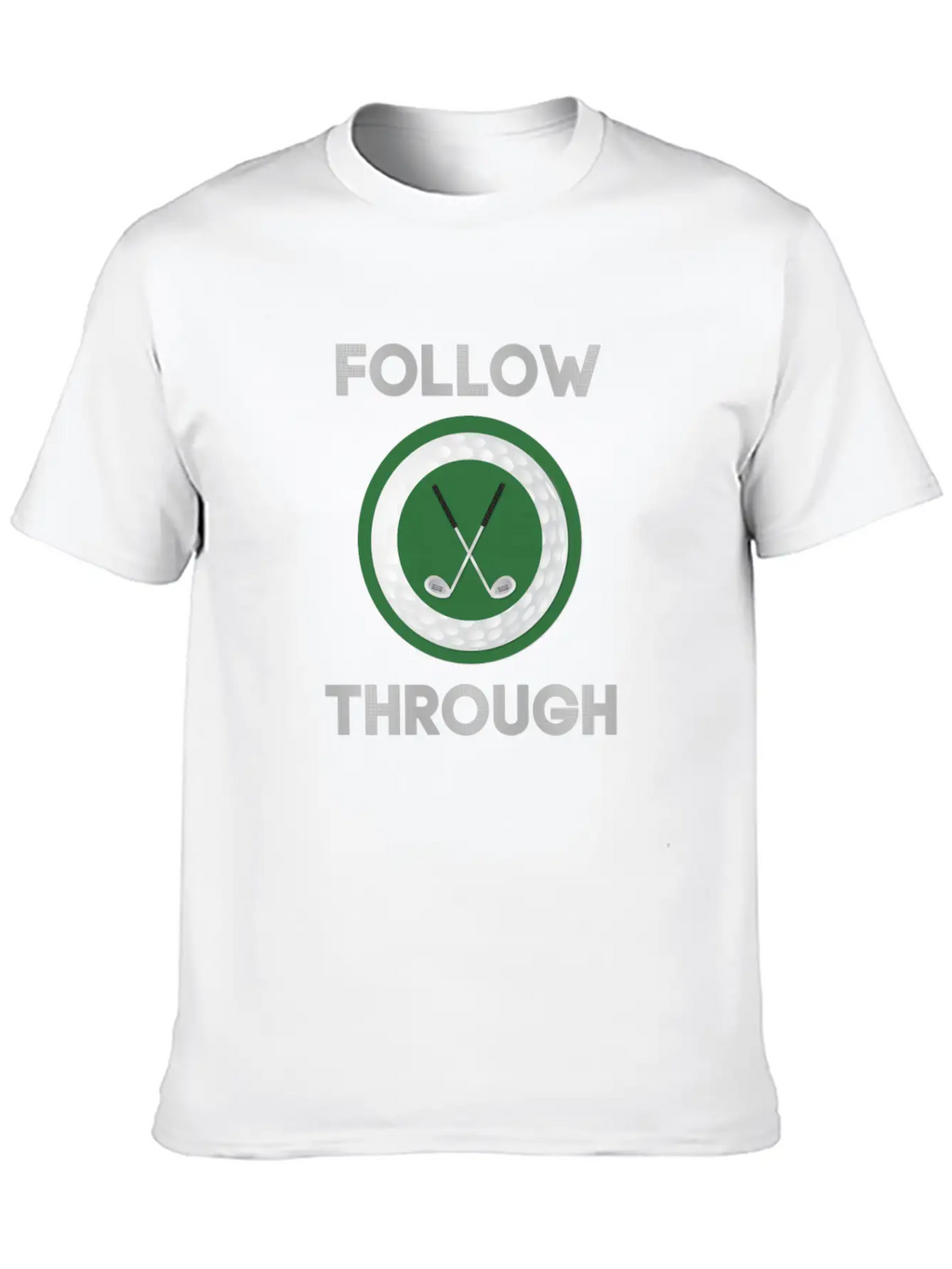 "Follow Through" Golf Design Breathable Graphic T-Shirt – Perfect For Casual Days