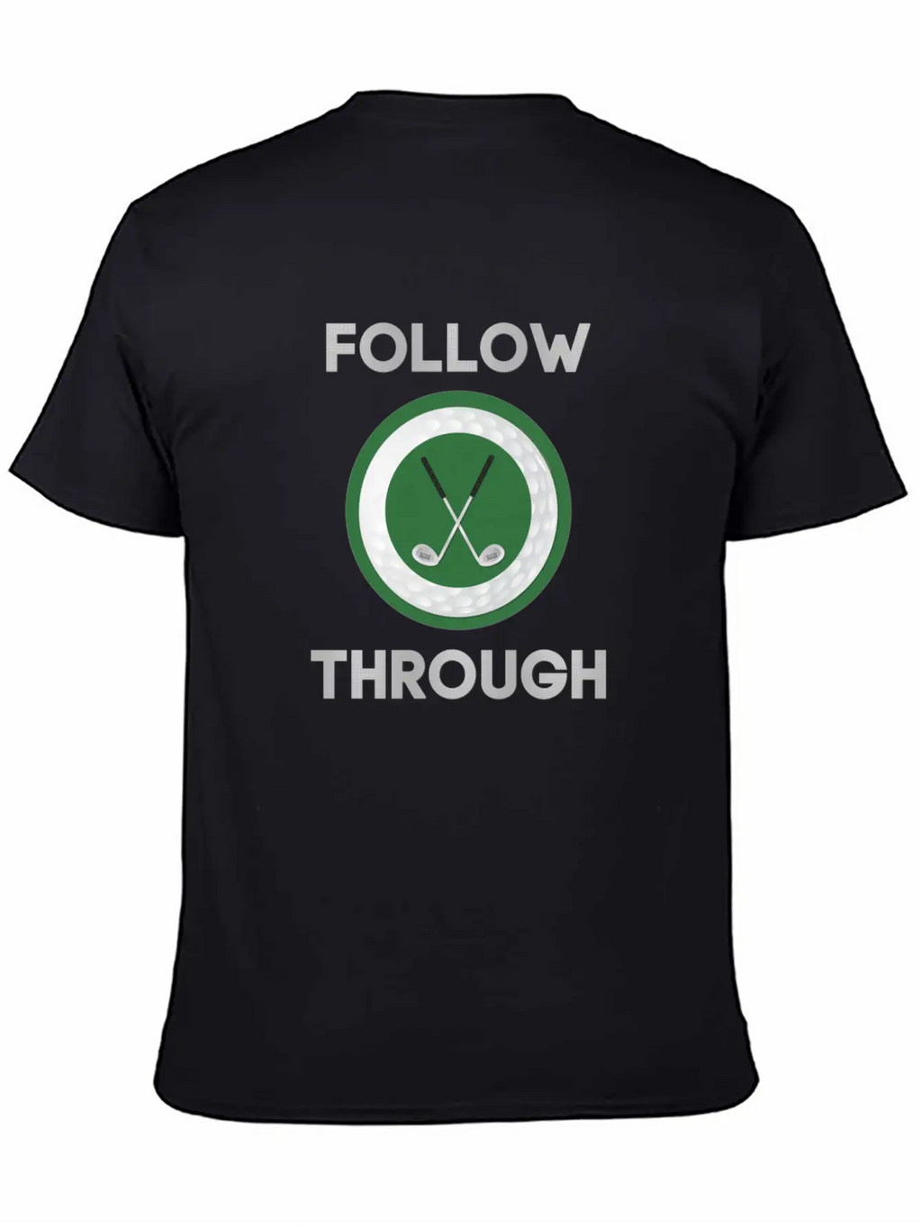 "Follow Through" Golf Design Breathable Graphic T-Shirt – Perfect For Casual Days