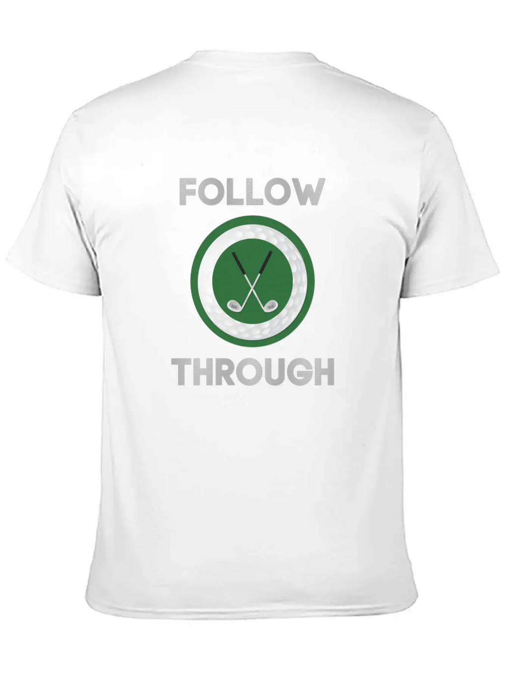 "Follow Through" Golf Design Breathable Graphic T-Shirt – Perfect For Casual Days