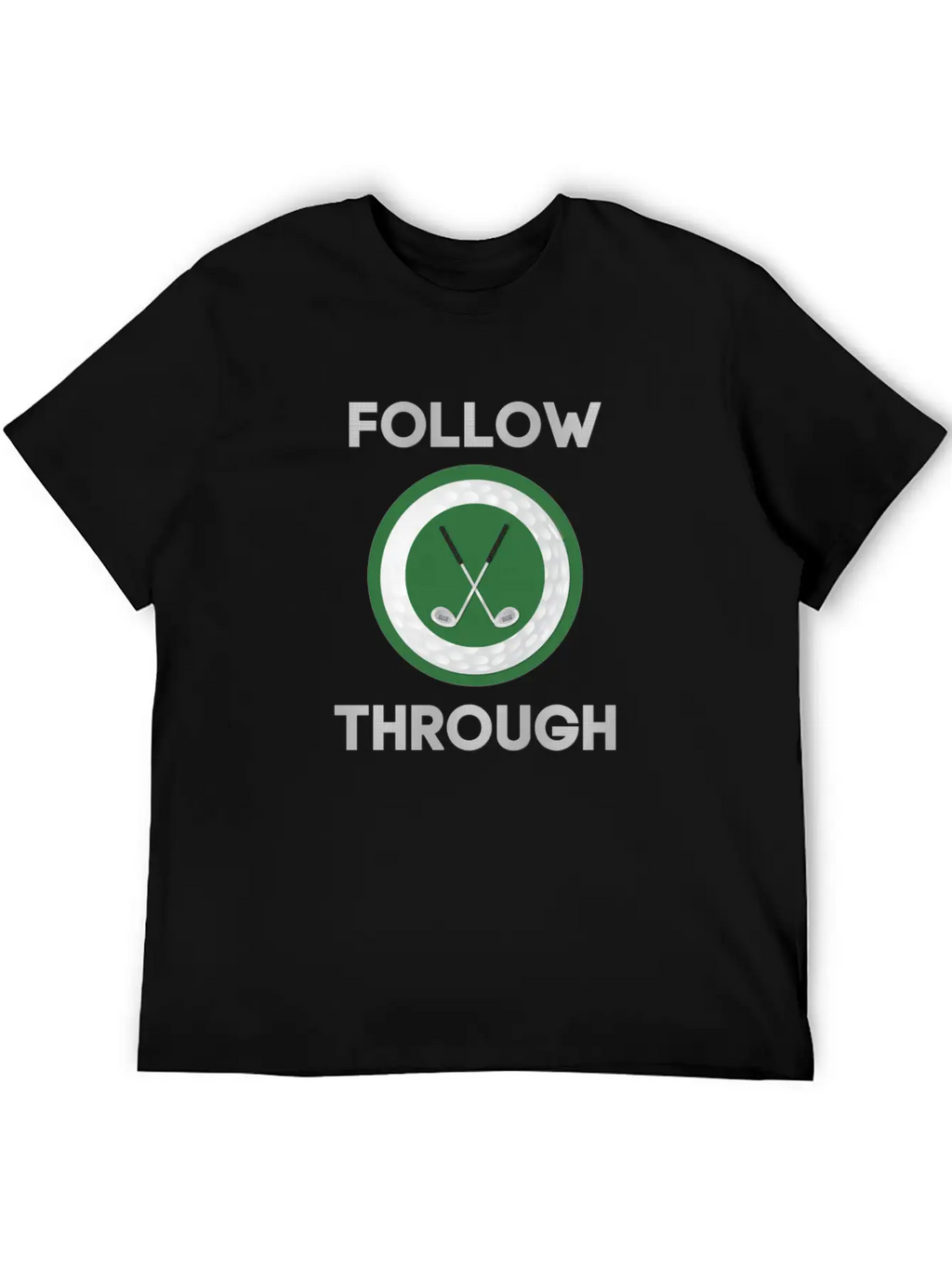 "Follow Through" Golf Design Breathable Graphic T-Shirt – Perfect For Casual Days