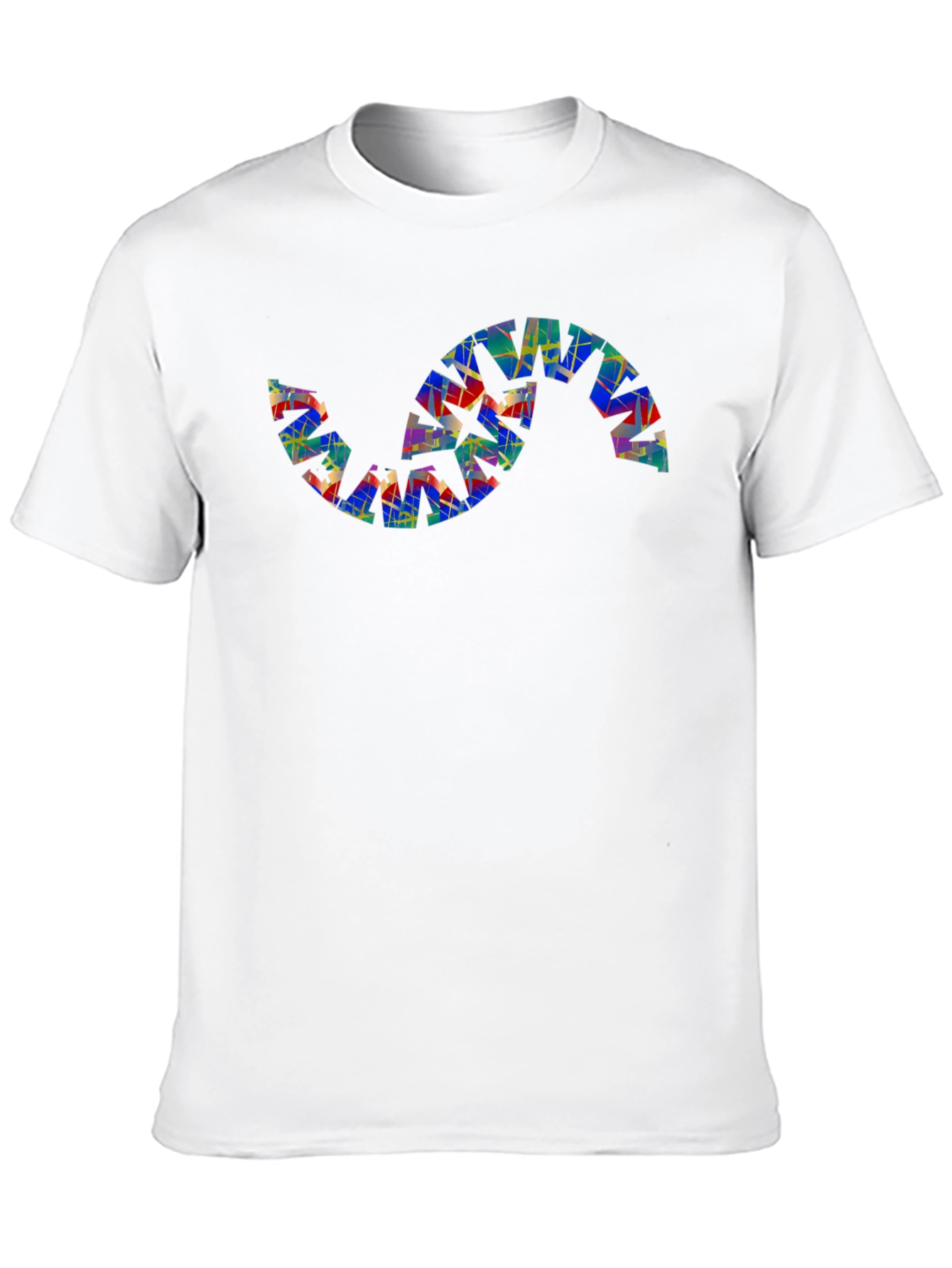 Abstract S-Shape Graphic Tee