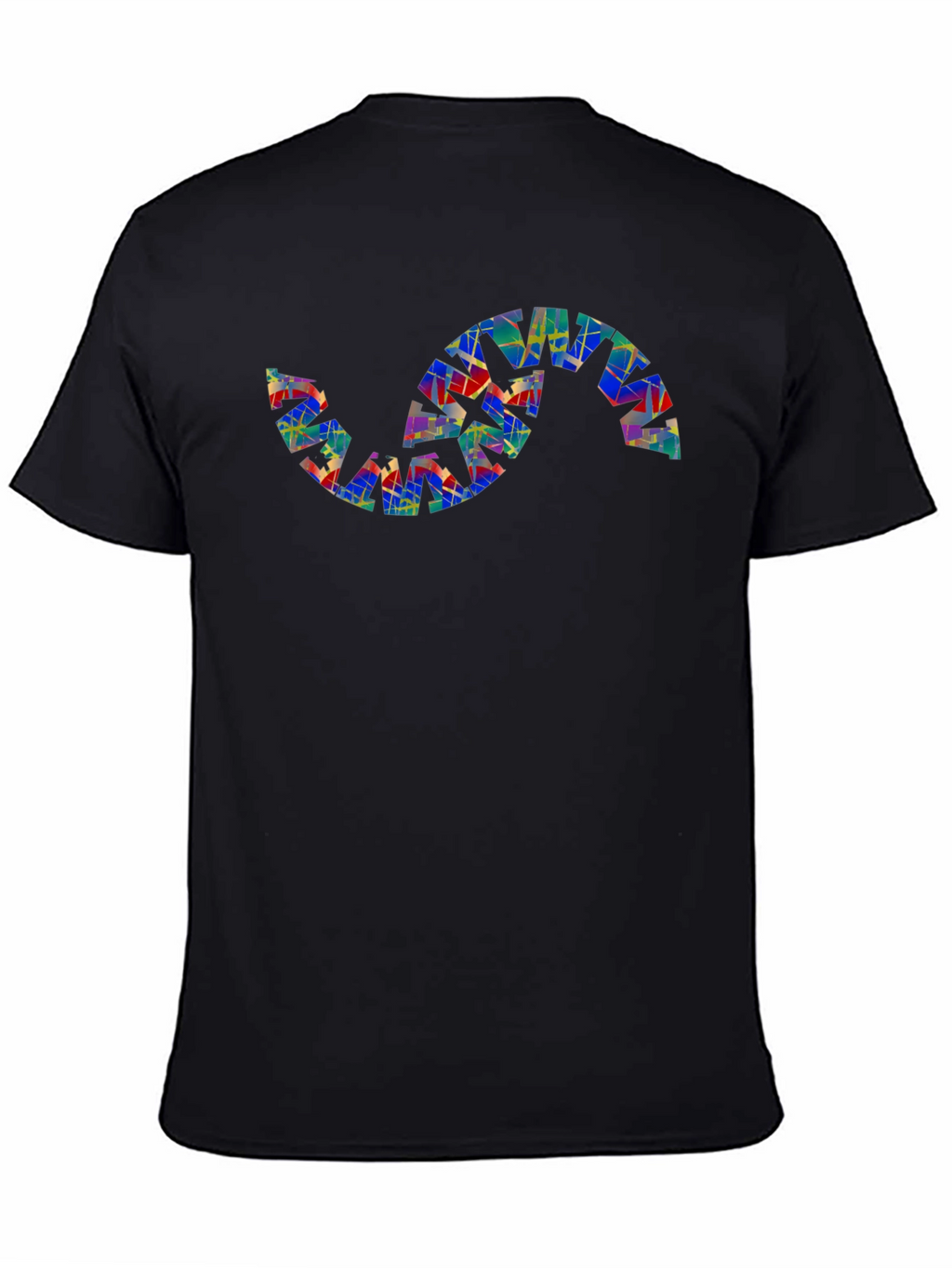 Abstract S-Shape Graphic Tee