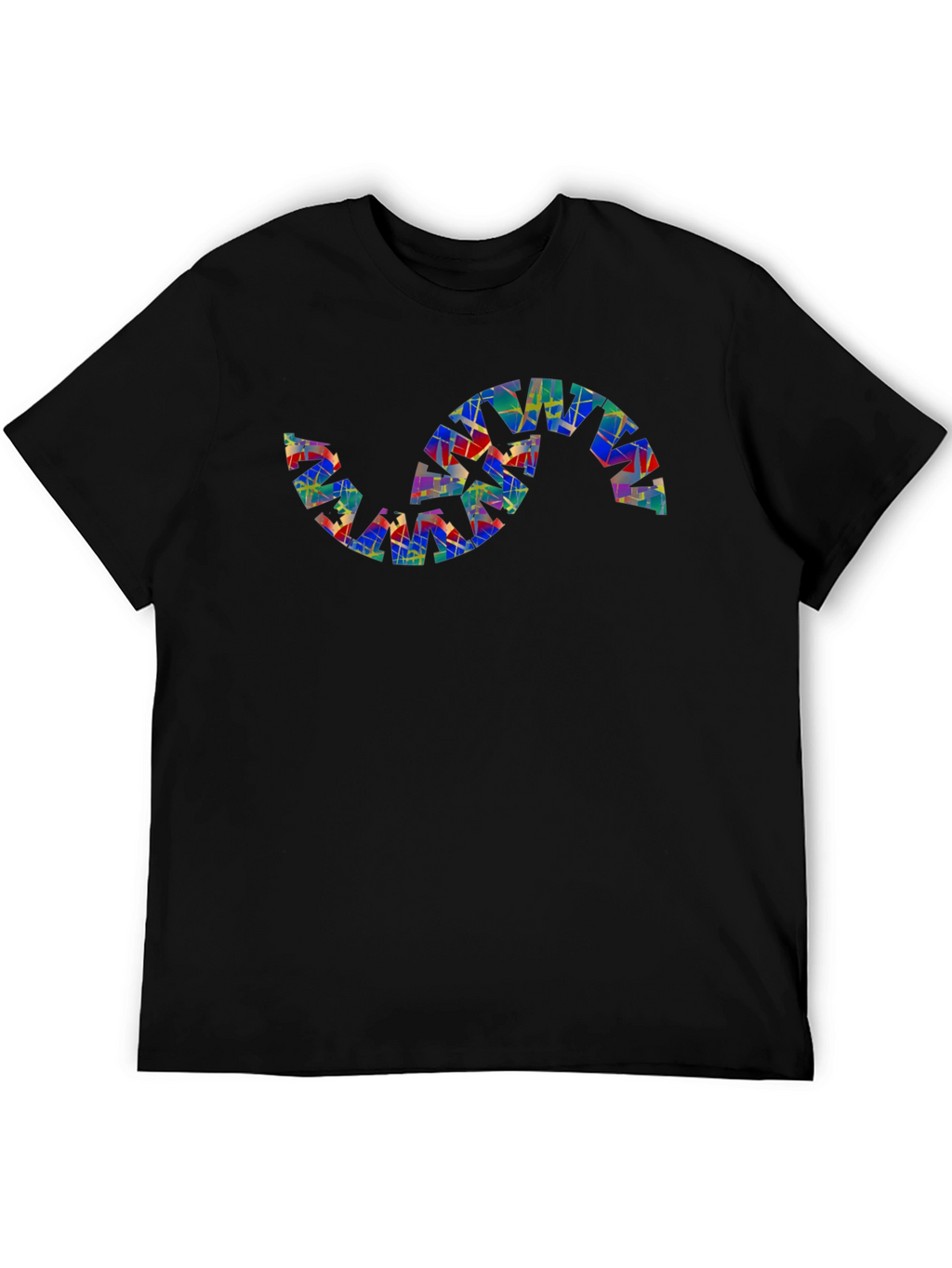 Abstract S-Shape Graphic Tee