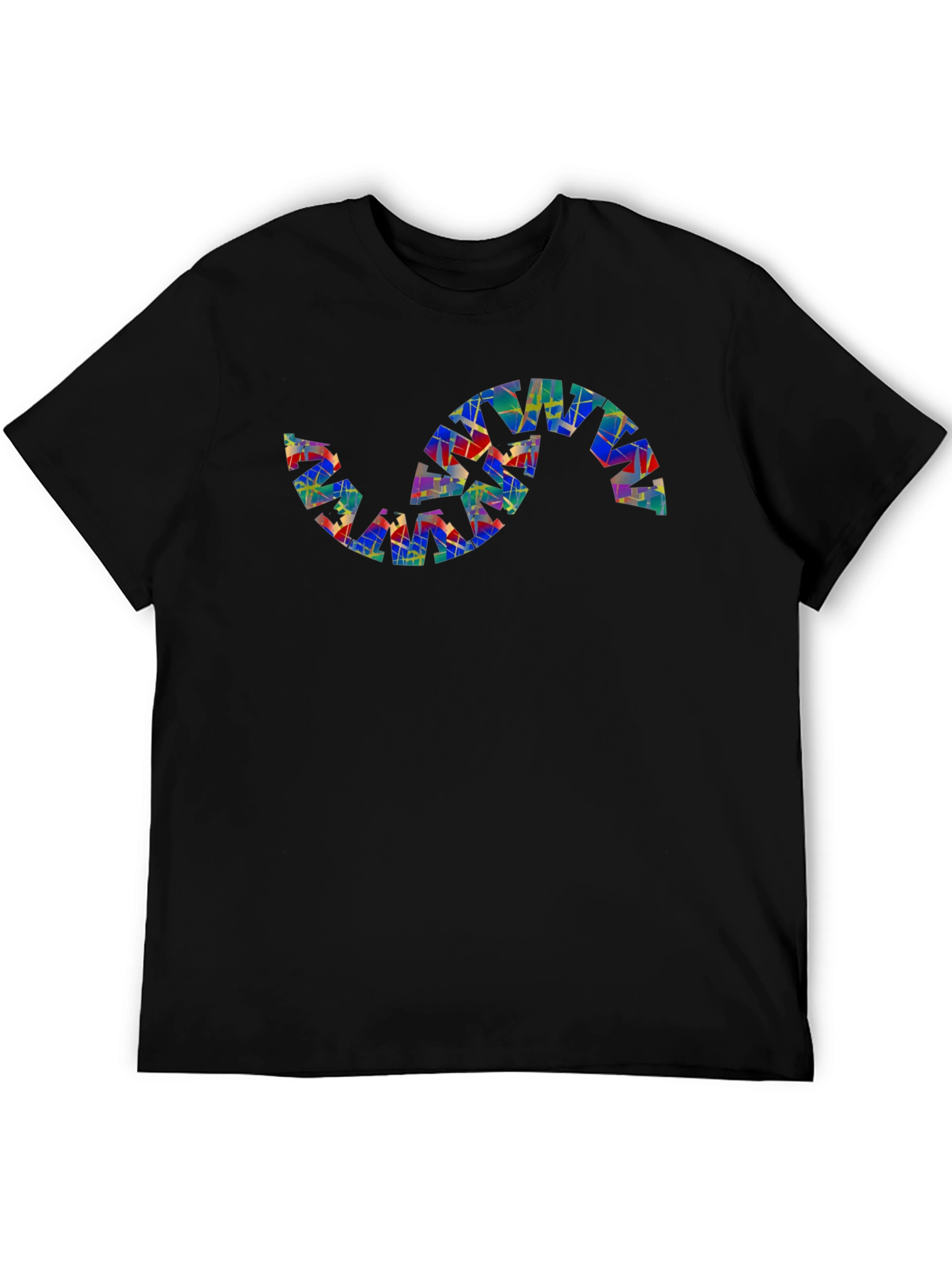 Abstract S-Shape Graphic Tee