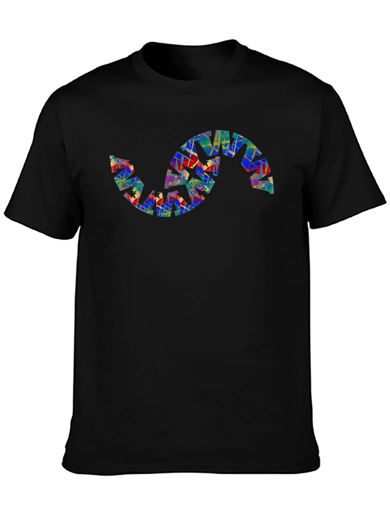 Abstract S-Shape Graphic Tee