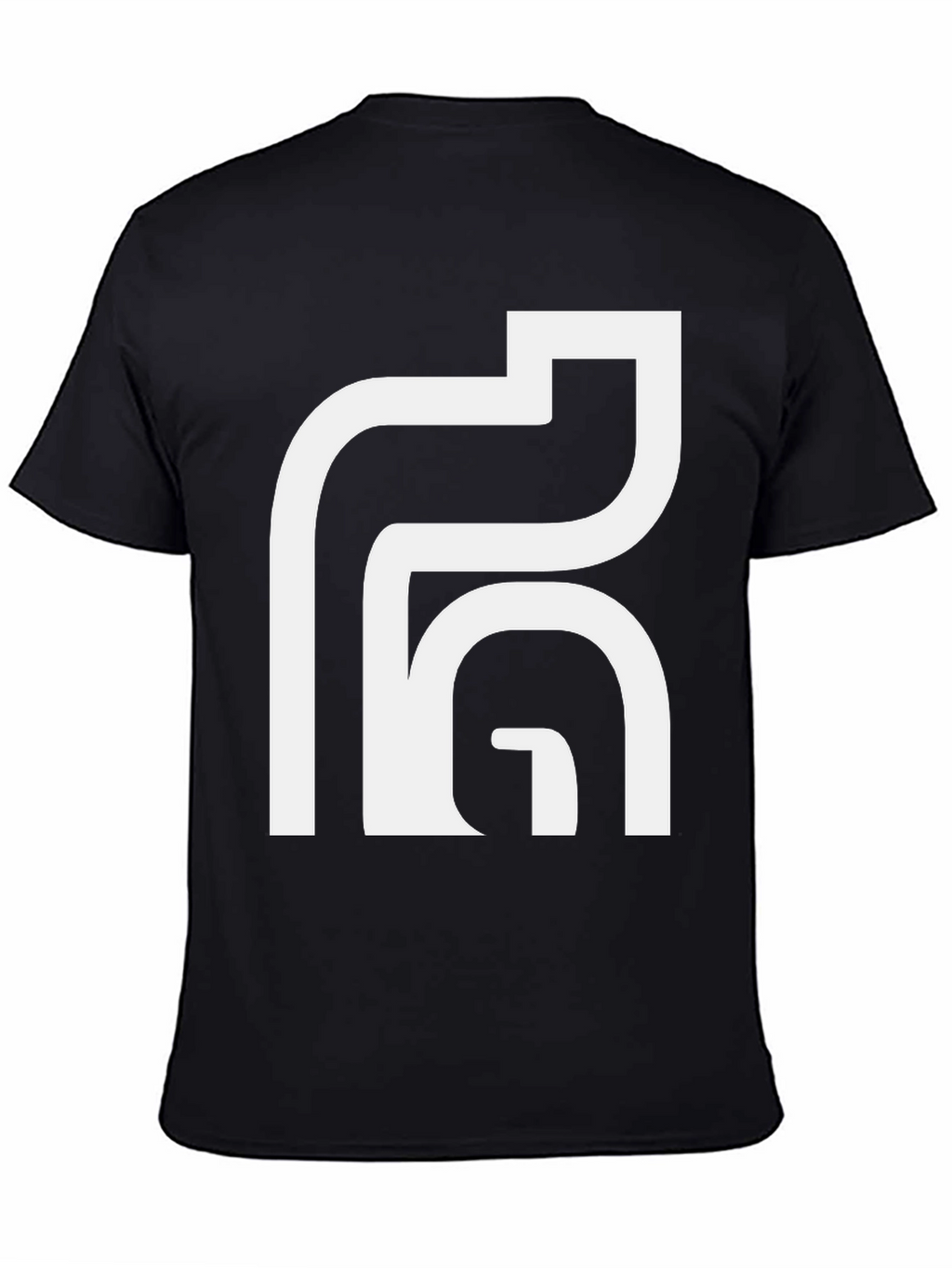 Abstract Graphic Tee - Modern Black T-Shirt