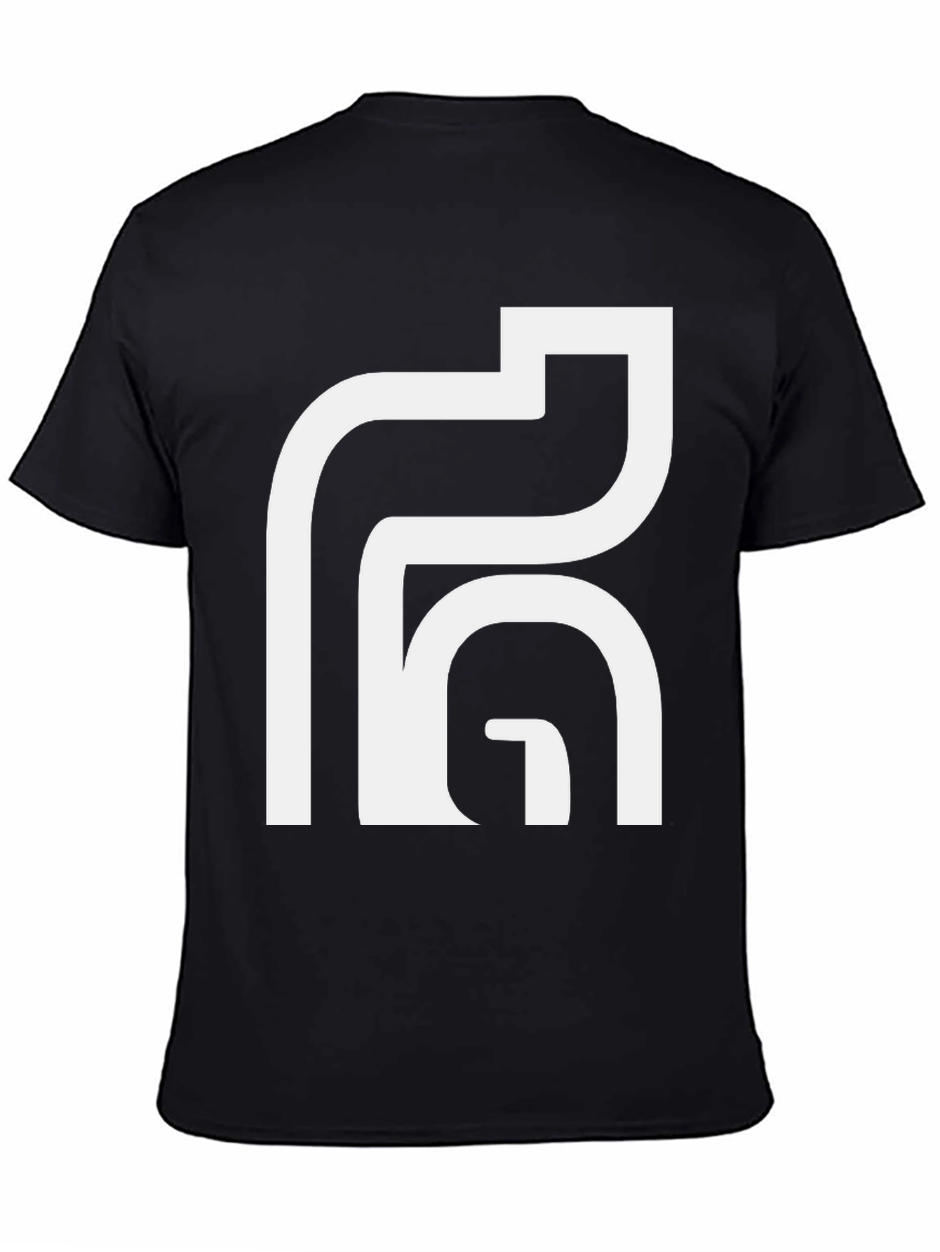 Abstract Graphic Tee - Modern Black T-Shirt