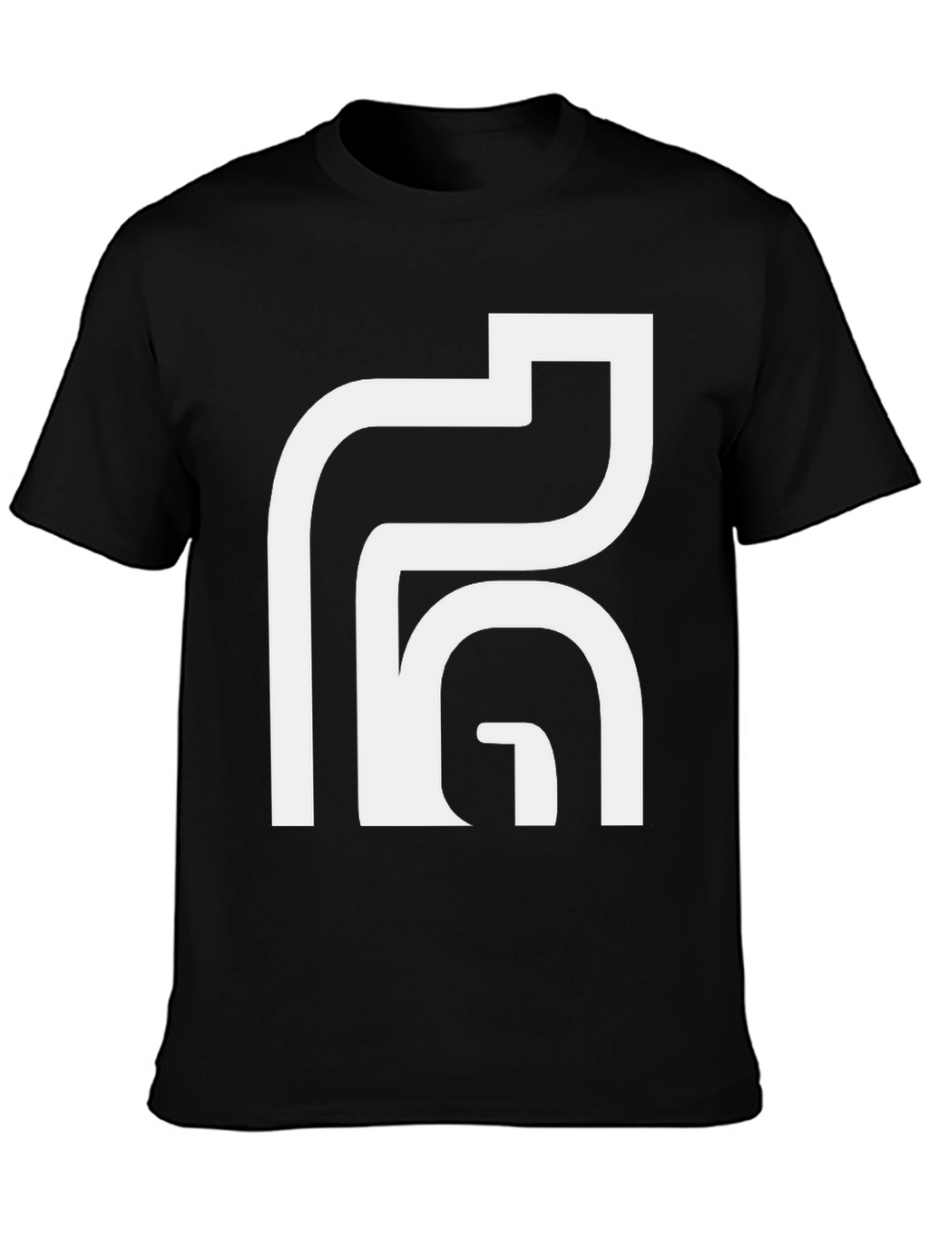 Abstract Graphic Tee - Modern Black T-Shirt