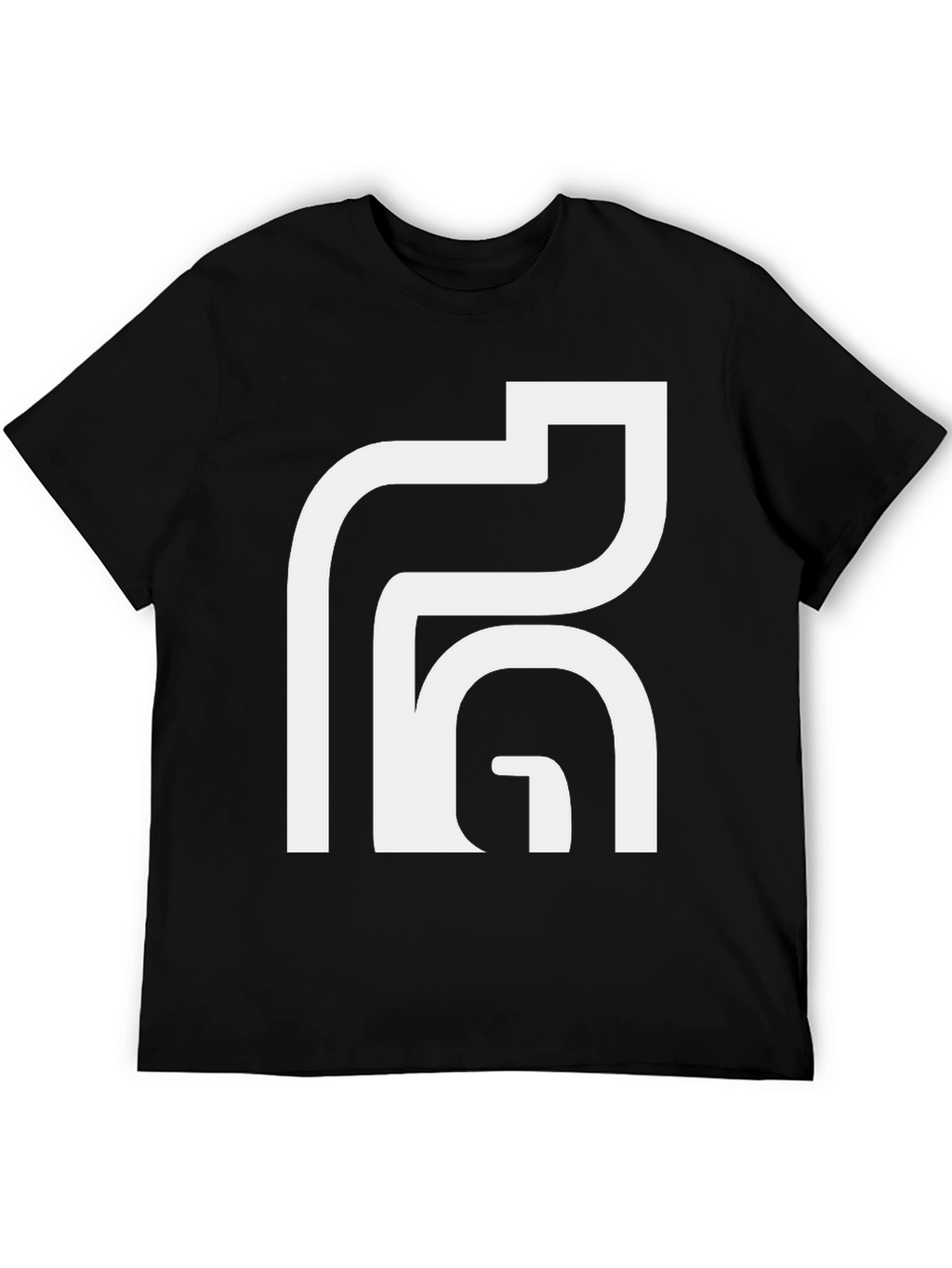 Abstract Graphic Tee - Modern Black T-Shirt