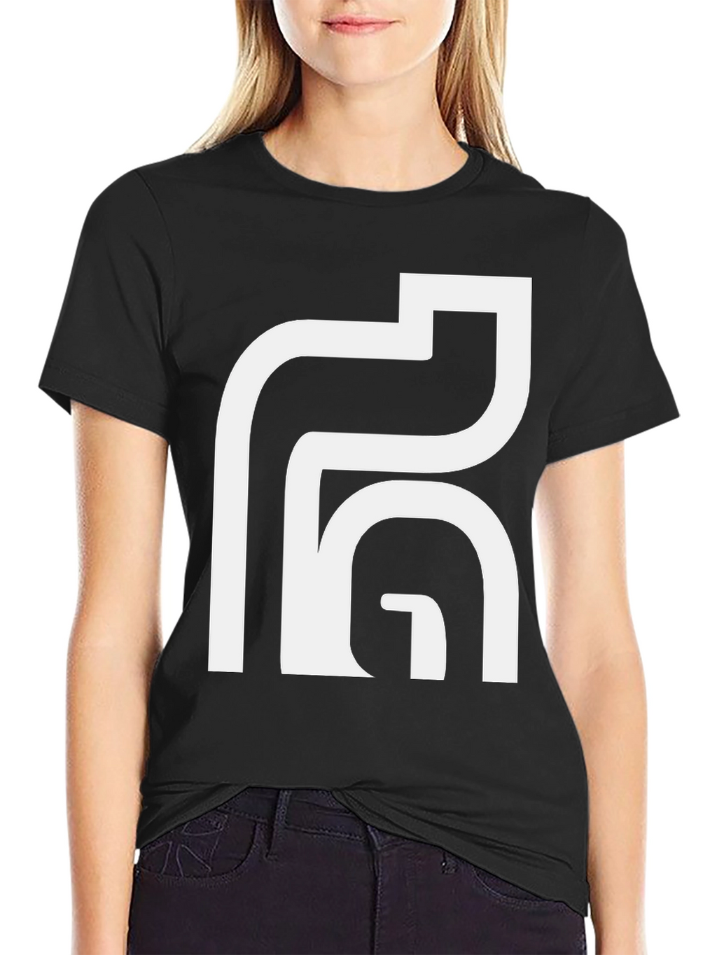Abstract Graphic Tee - Modern Black T-Shirt