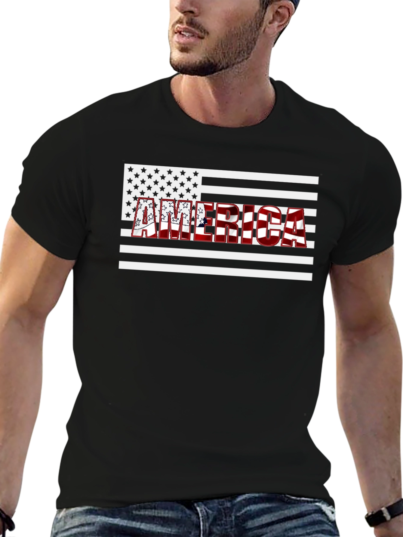 America Flag T-Shirt - Patriotic USA Design