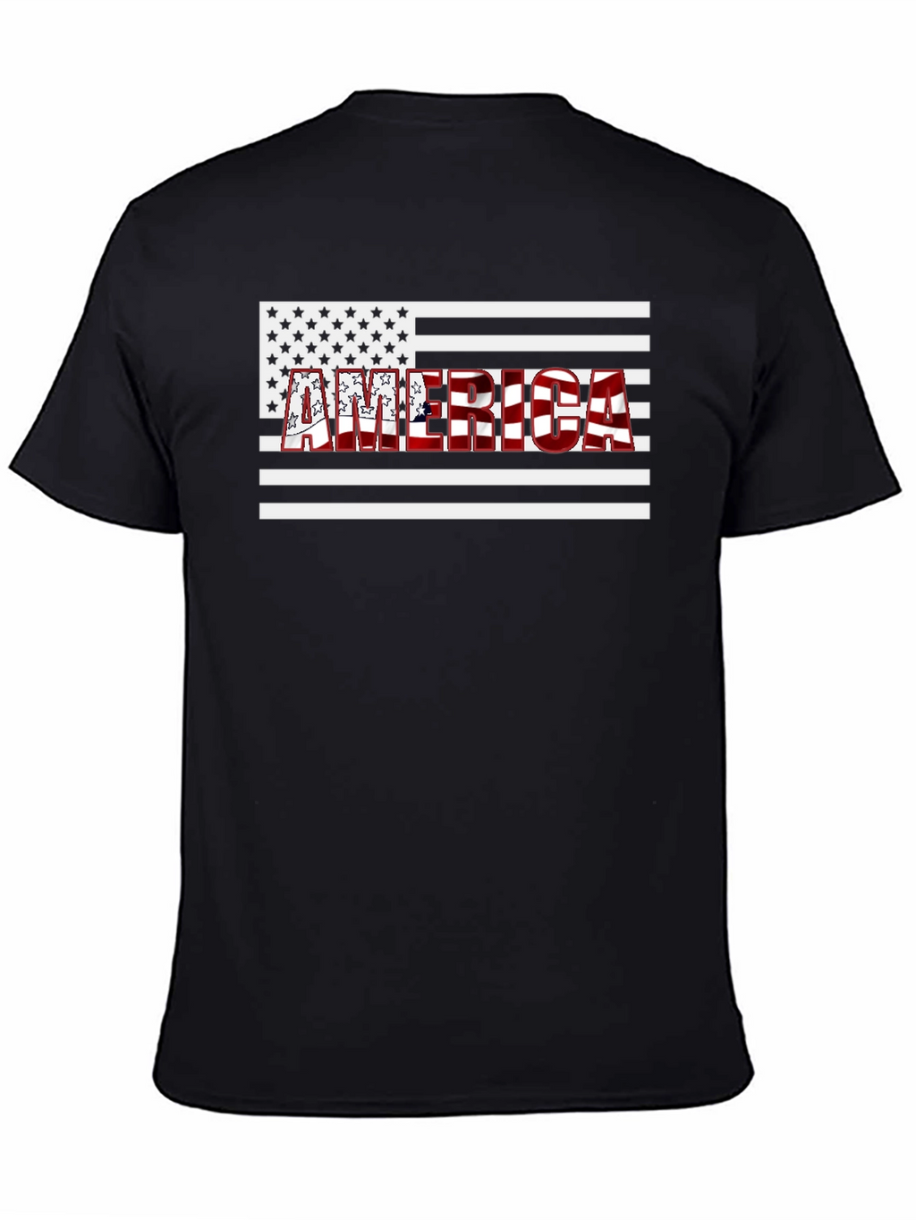 America Flag T-Shirt - Patriotic USA Design