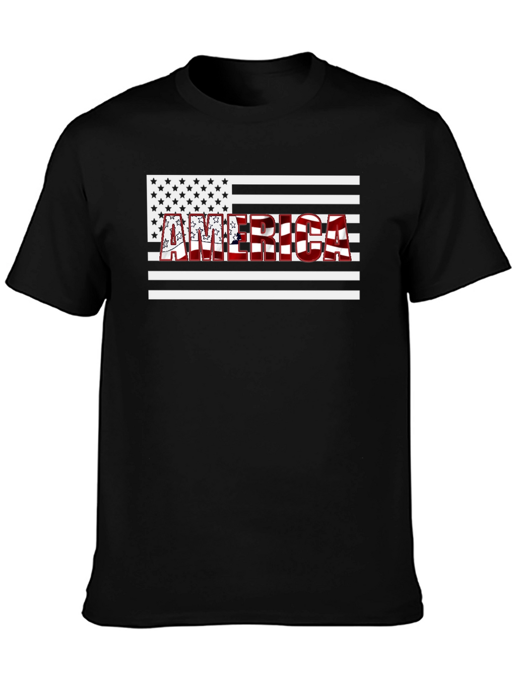 America Flag T-Shirt - Patriotic USA Design