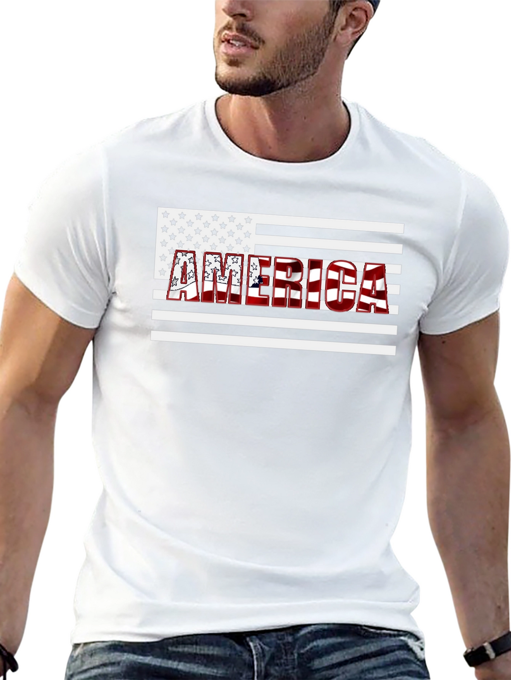 America Flag T-Shirt - Patriotic USA Design