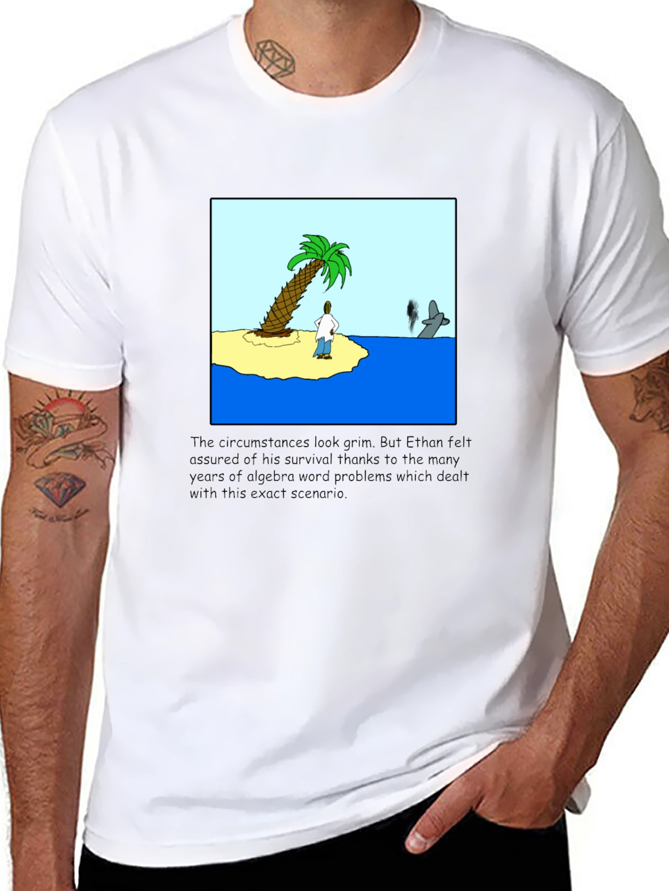 Algebra Island T-Shirt - Survival Scenario Humor