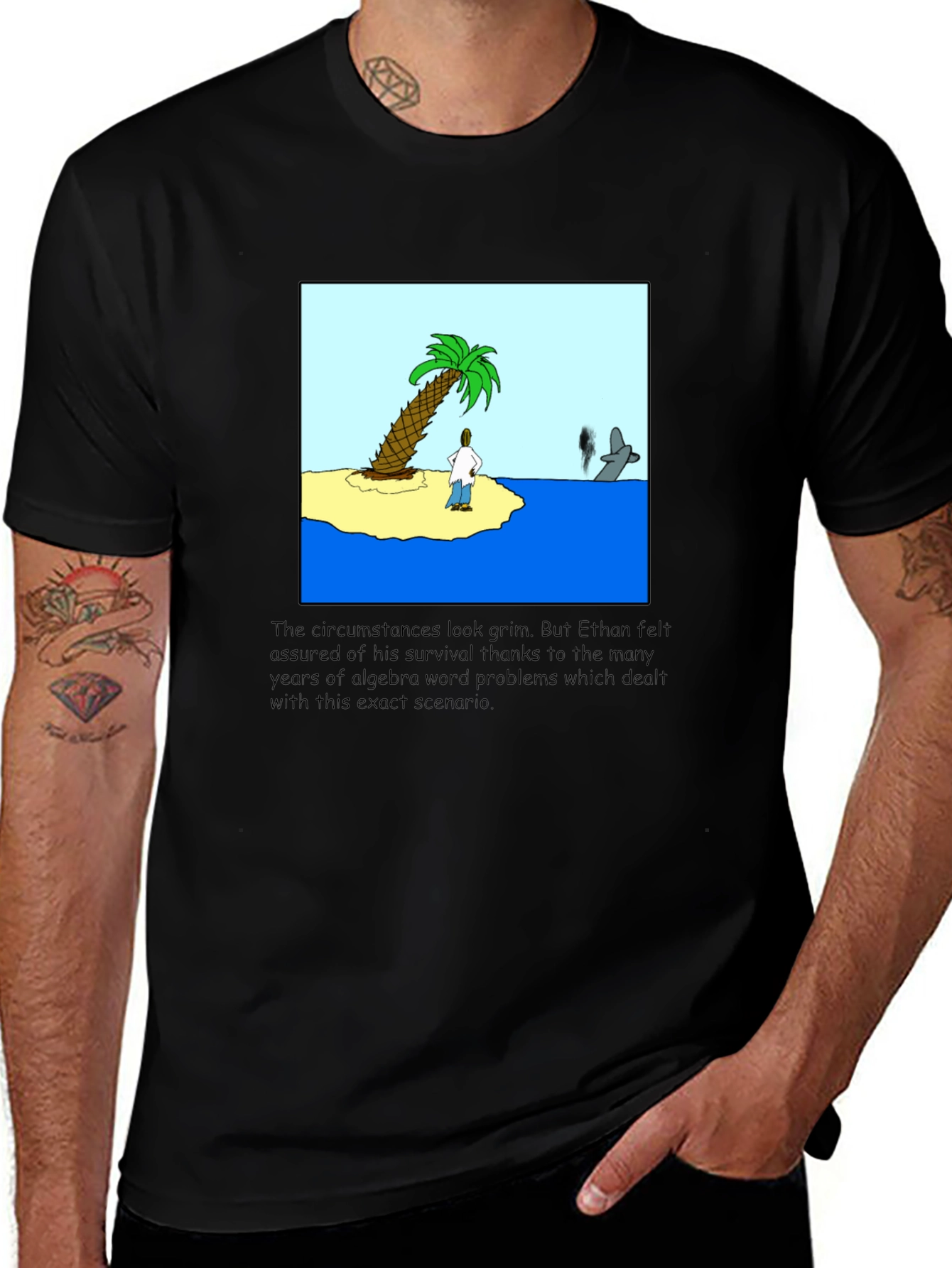 Algebra Island T-Shirt - Survival Scenario Humor