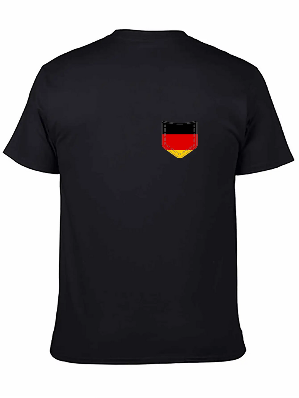 (German Flag Pocket) Classic Cotton Tee – Unisex Comfort For Any Season