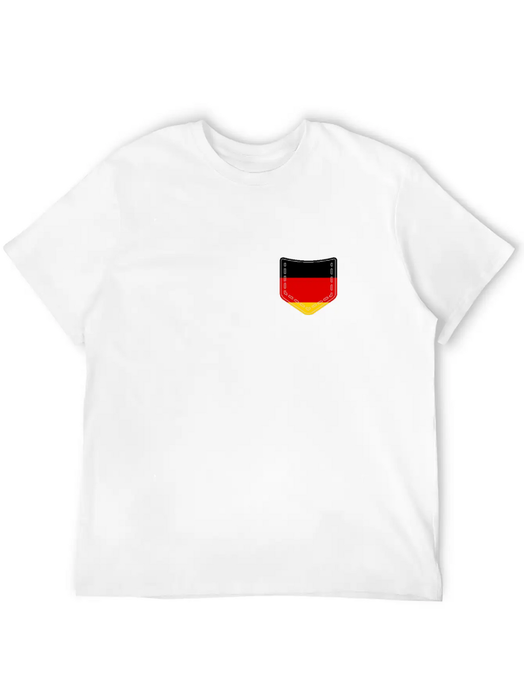 (German Flag Pocket) Classic Cotton Tee – Unisex Comfort For Any Season