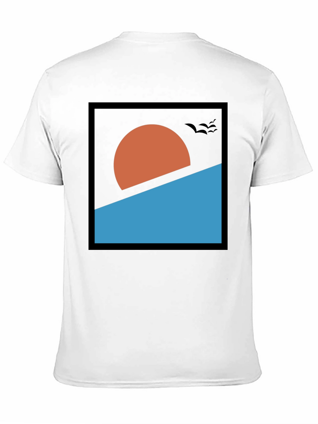 Abstract Sunset Graphic Tee - Modern Design