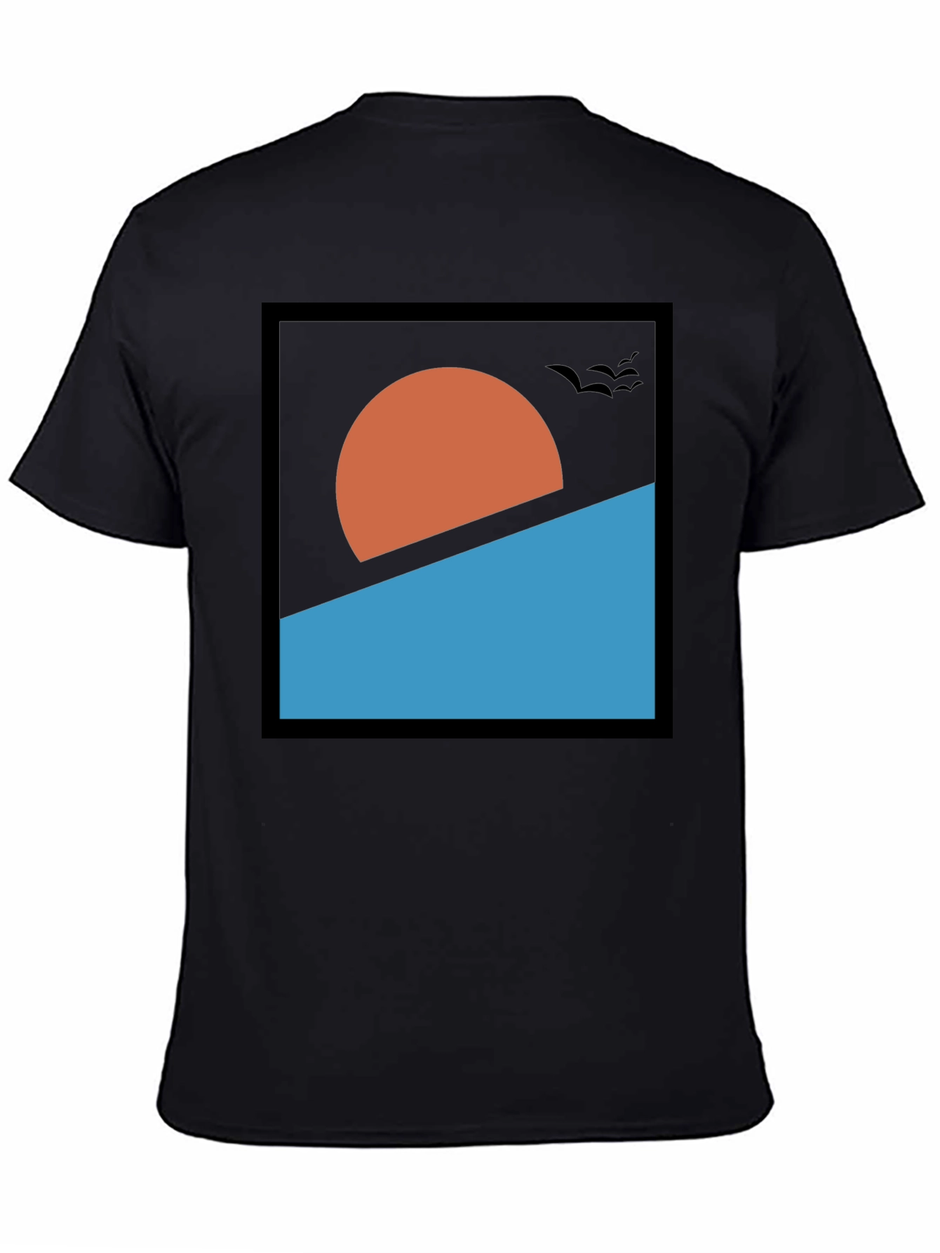 Abstract Sunset Graphic Tee - Modern Design